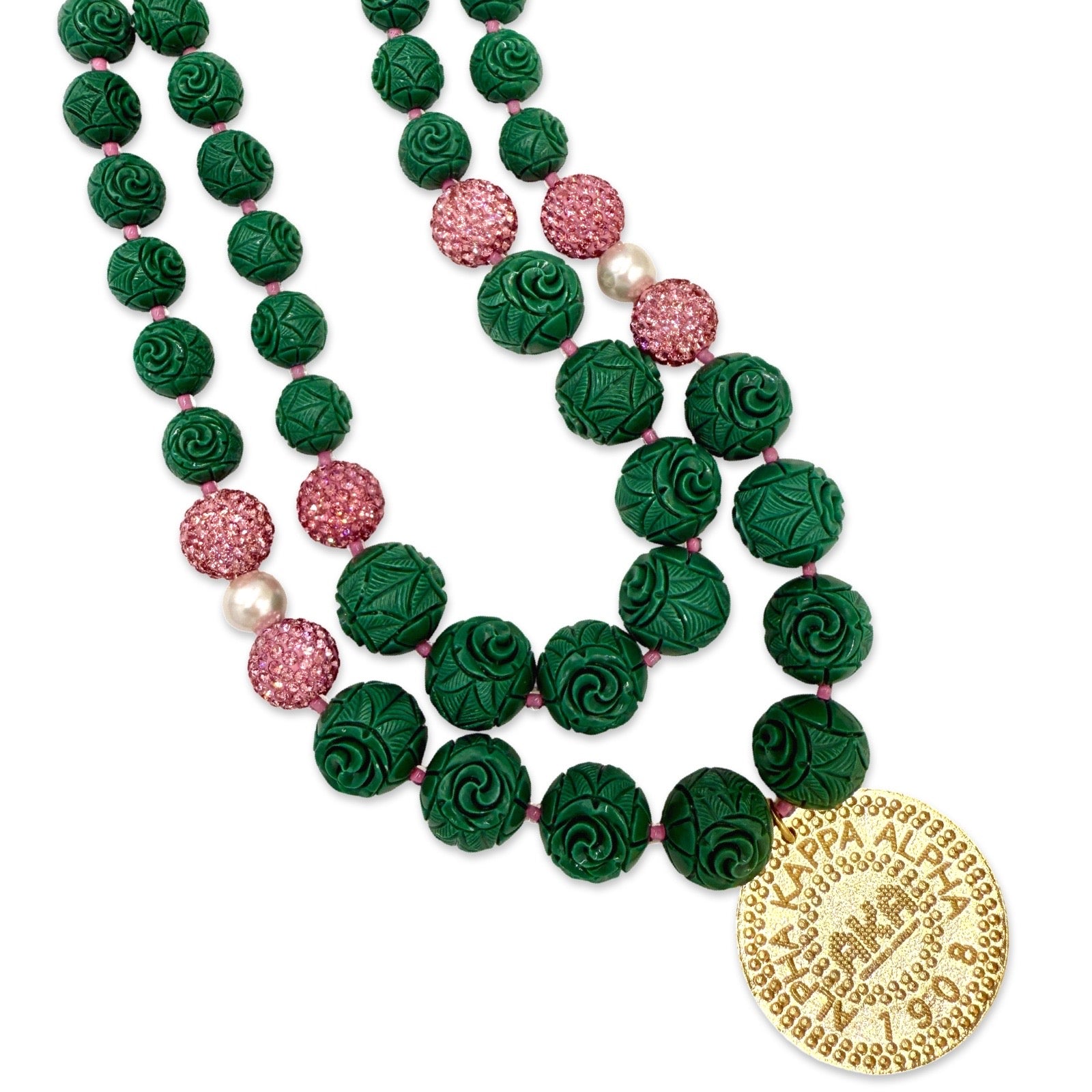 AKA Carved Lime Necklace