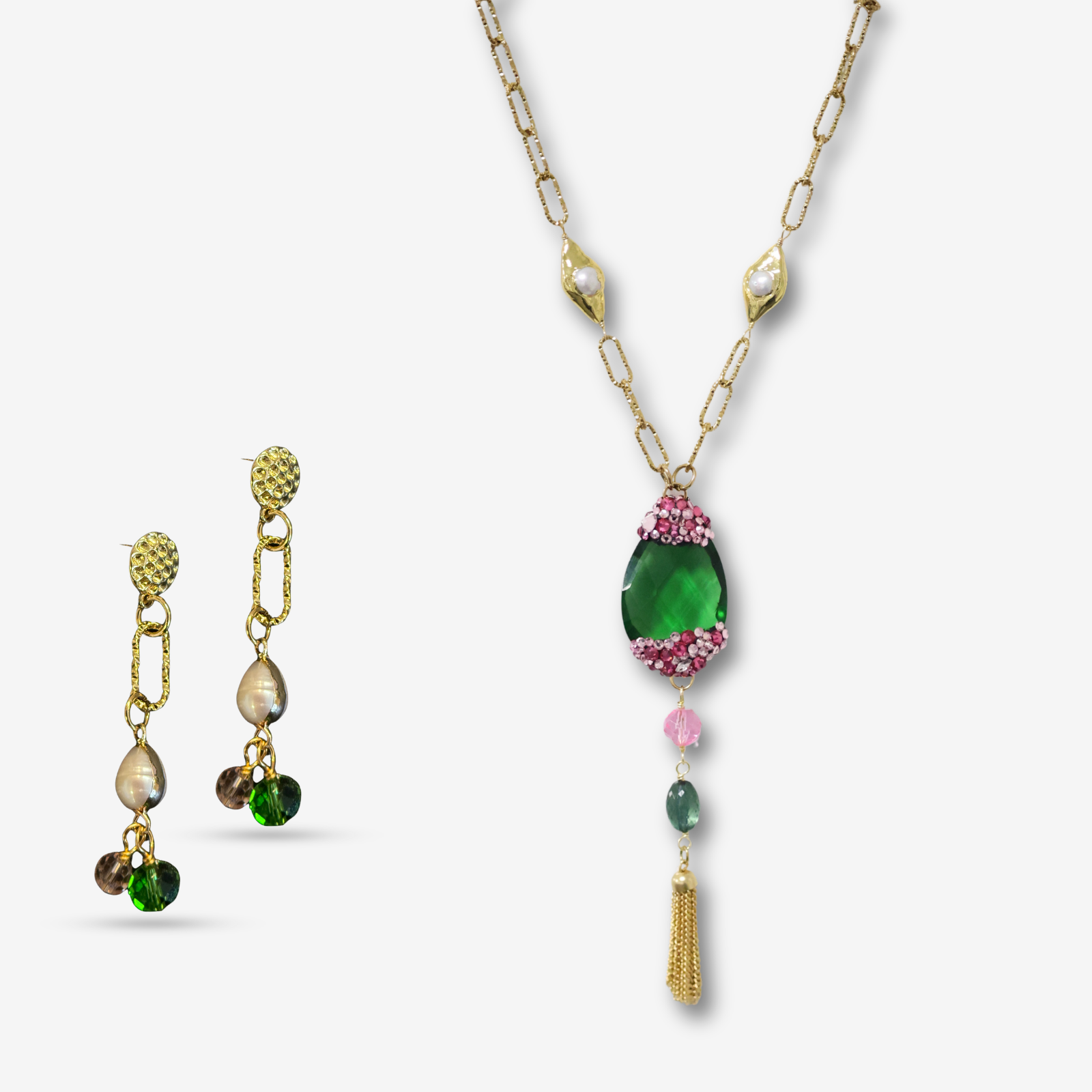 Corina Drop Necklace Set
