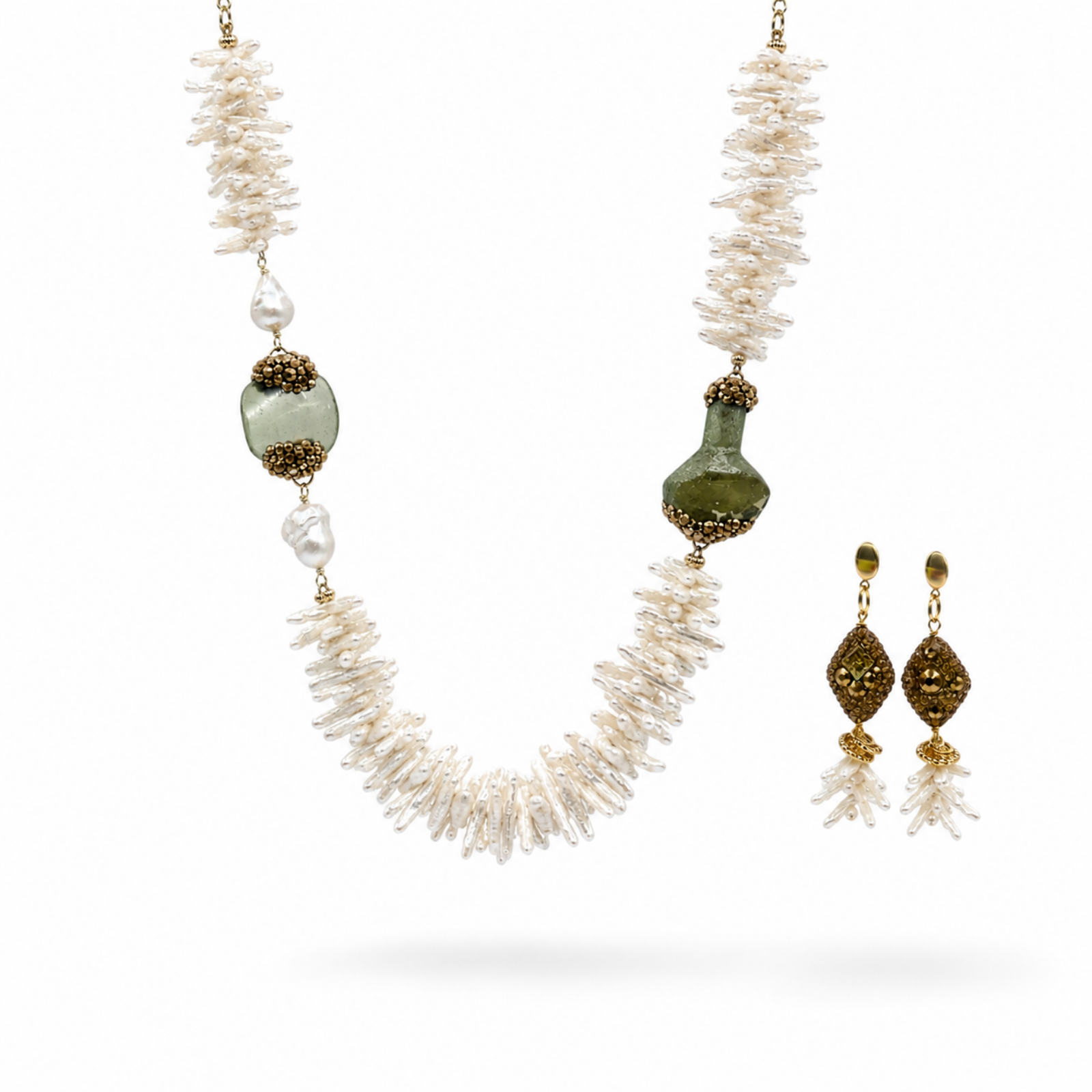 Irene Pearl Necklace Set