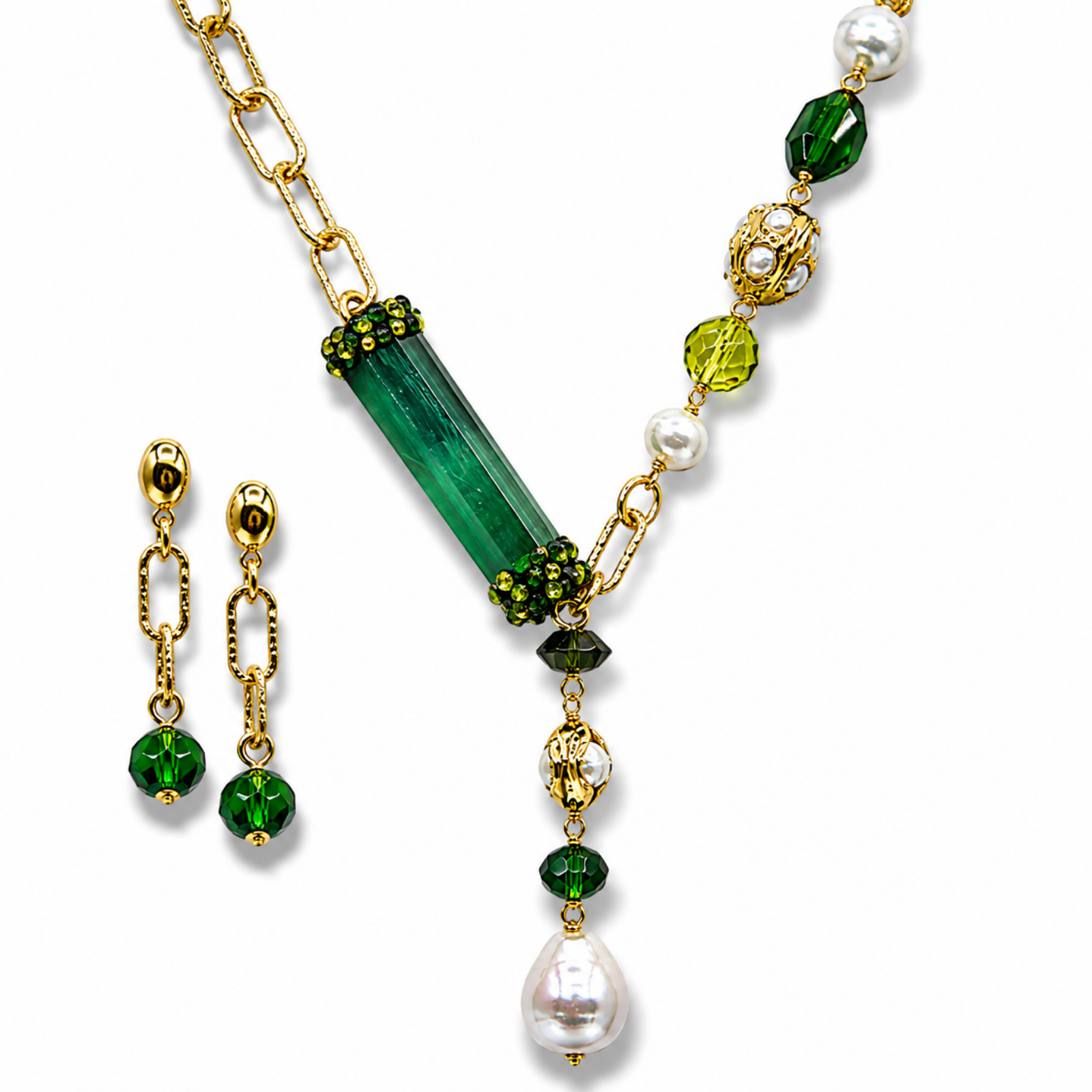 Charming Gem Necklace Set