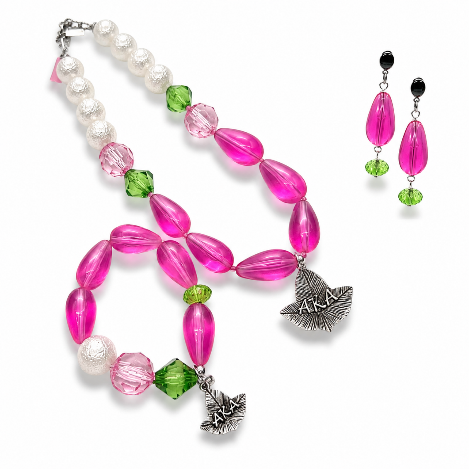 AKA Hot Pink Necklace Set