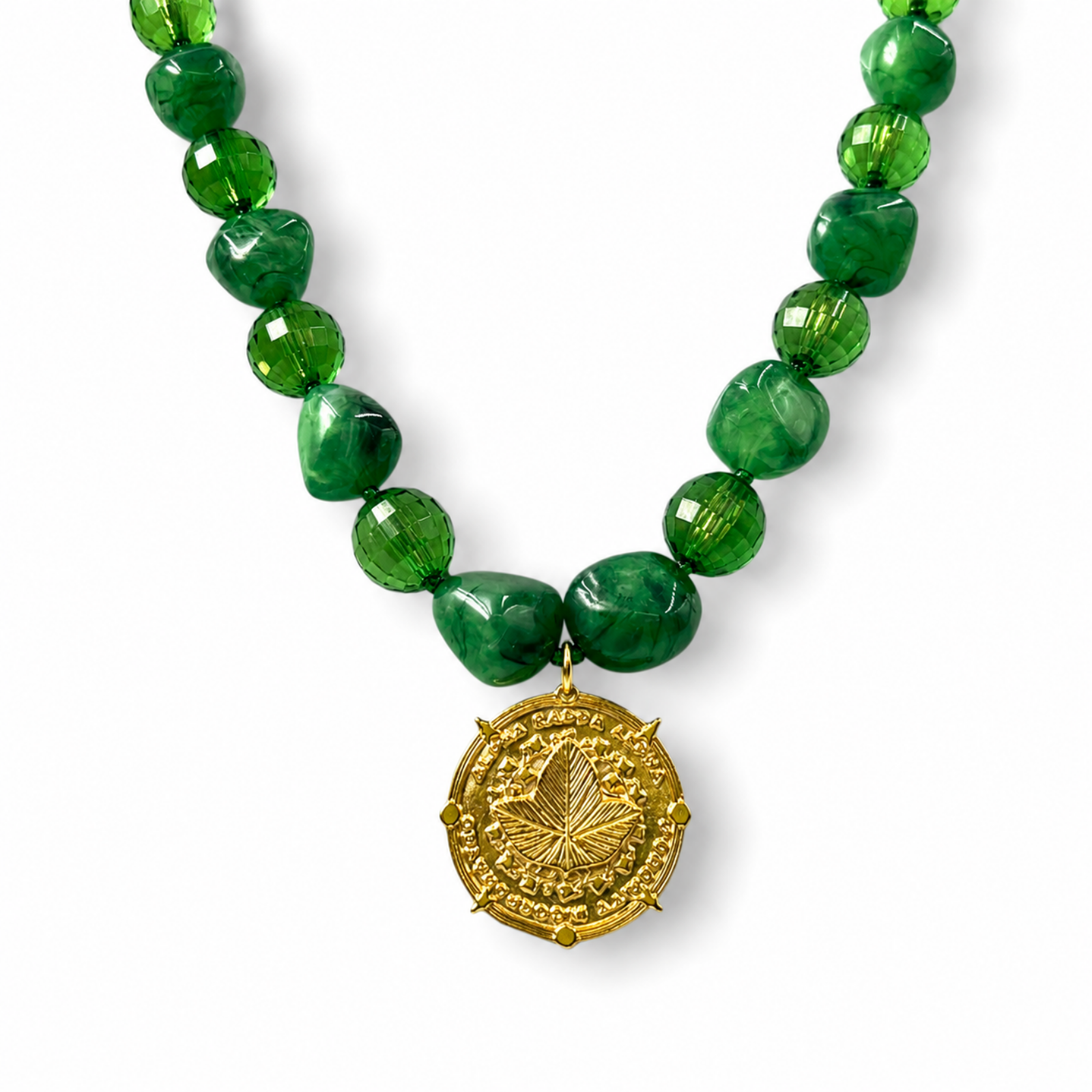 AKA Green Flamingo Necklace