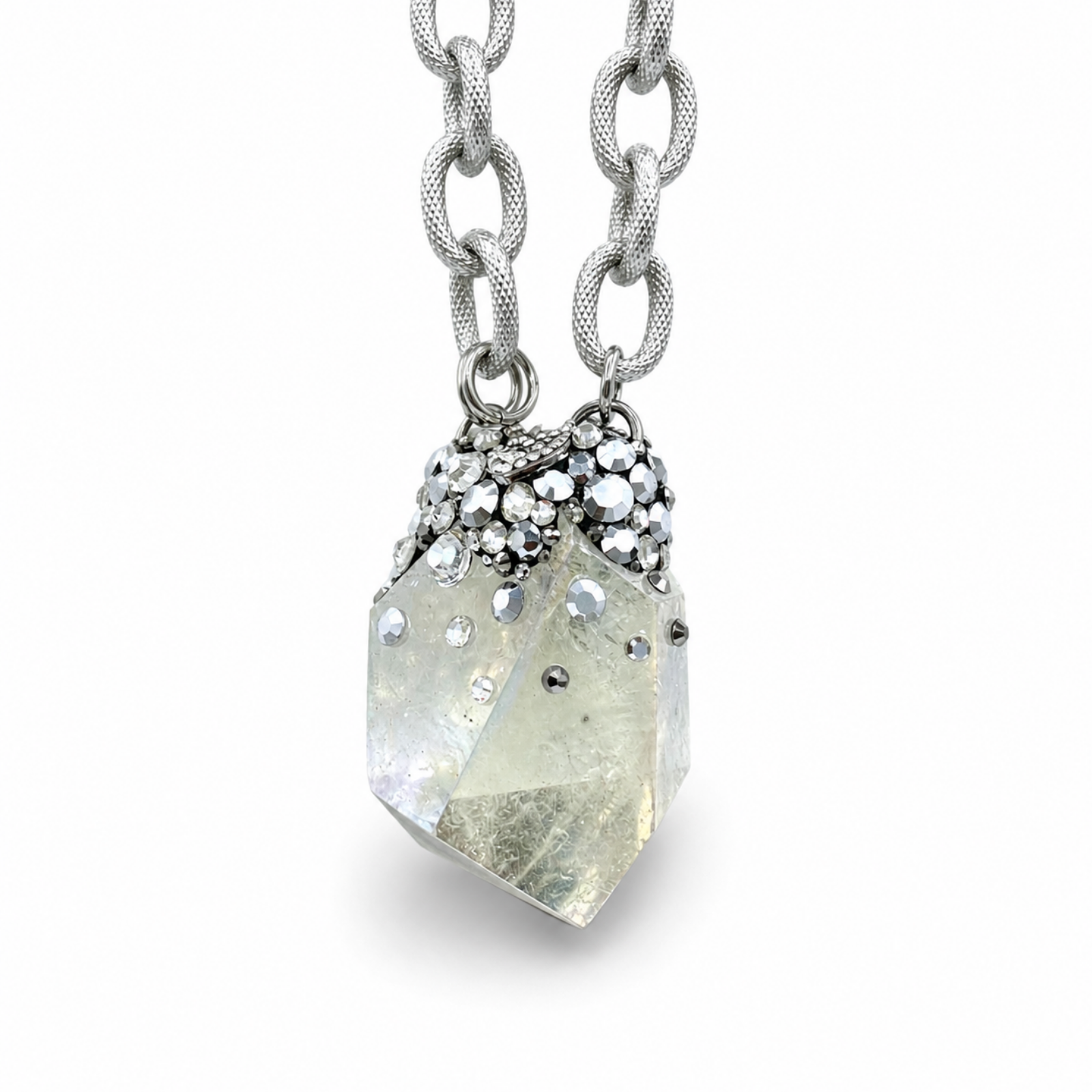 Quartz Signature Silver Necklace