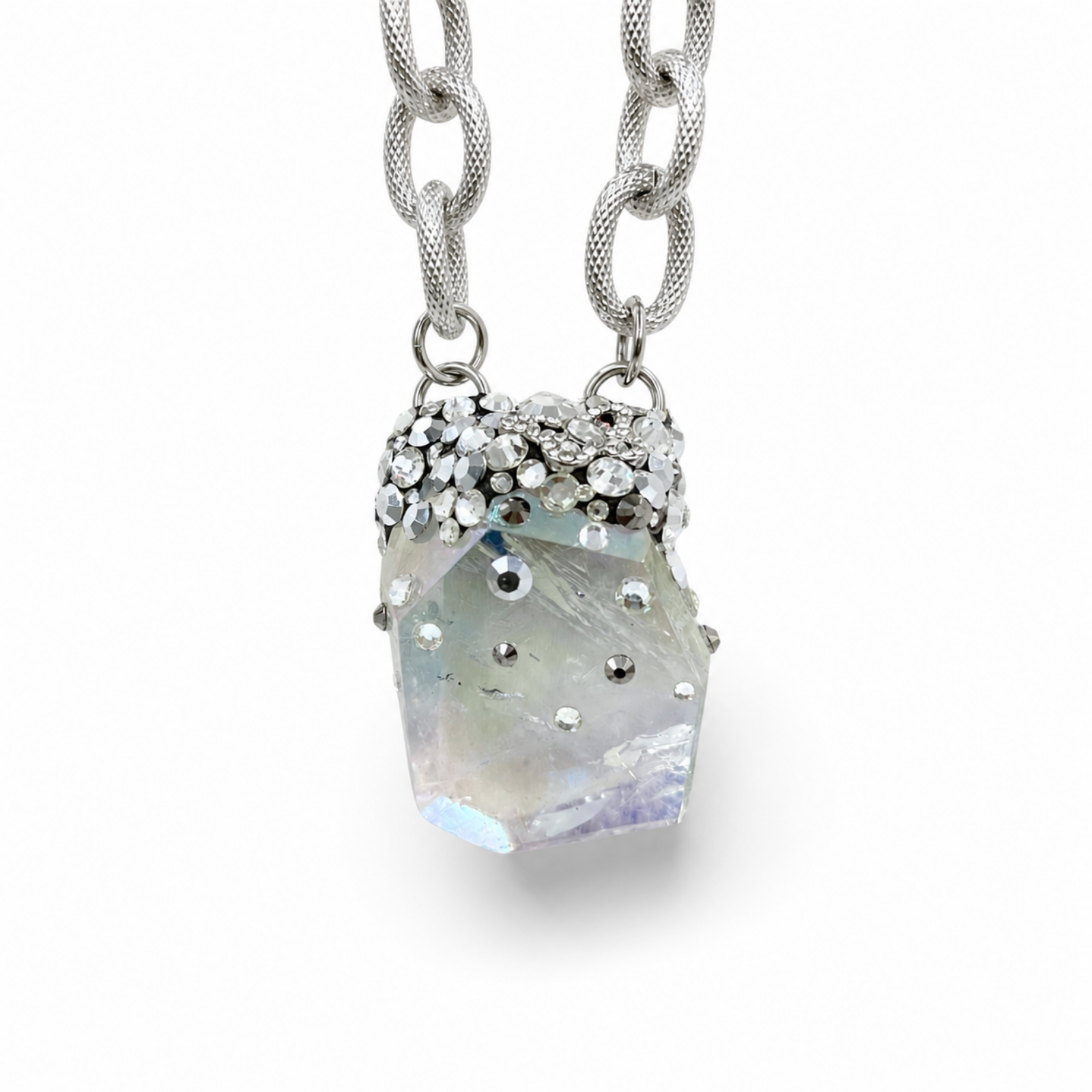 Quartz Signature Silver Necklace