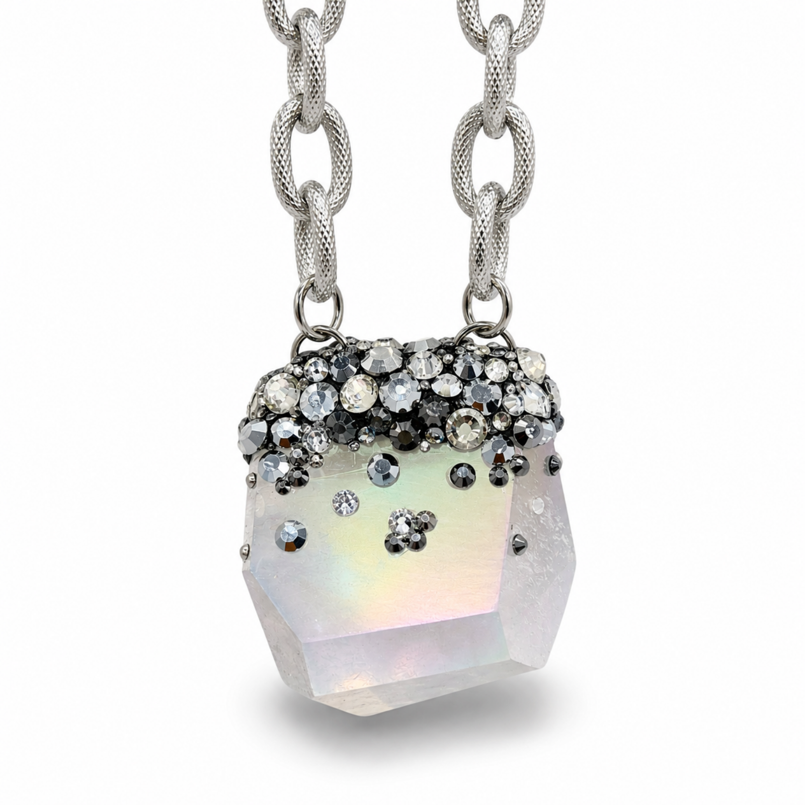 Quartz Signature Silver Necklace