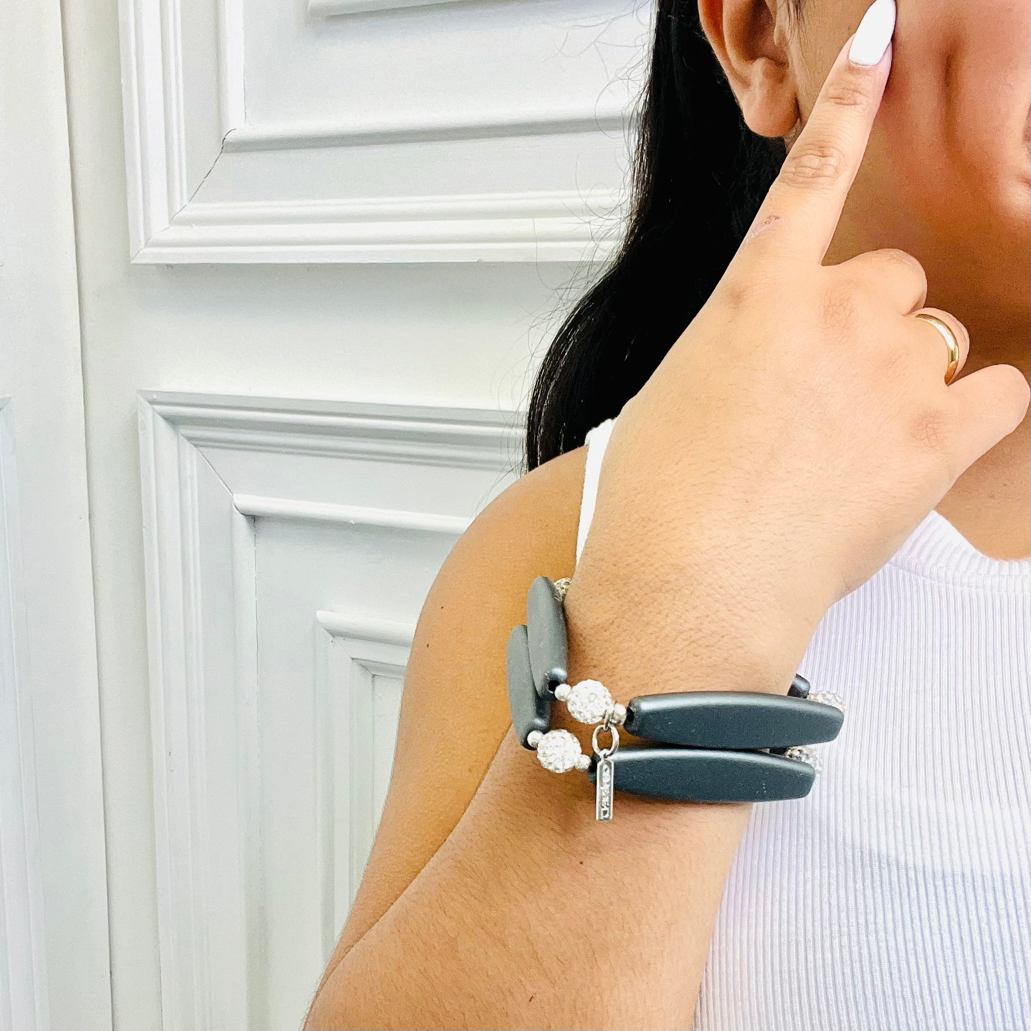 Driven Grey Bracelet