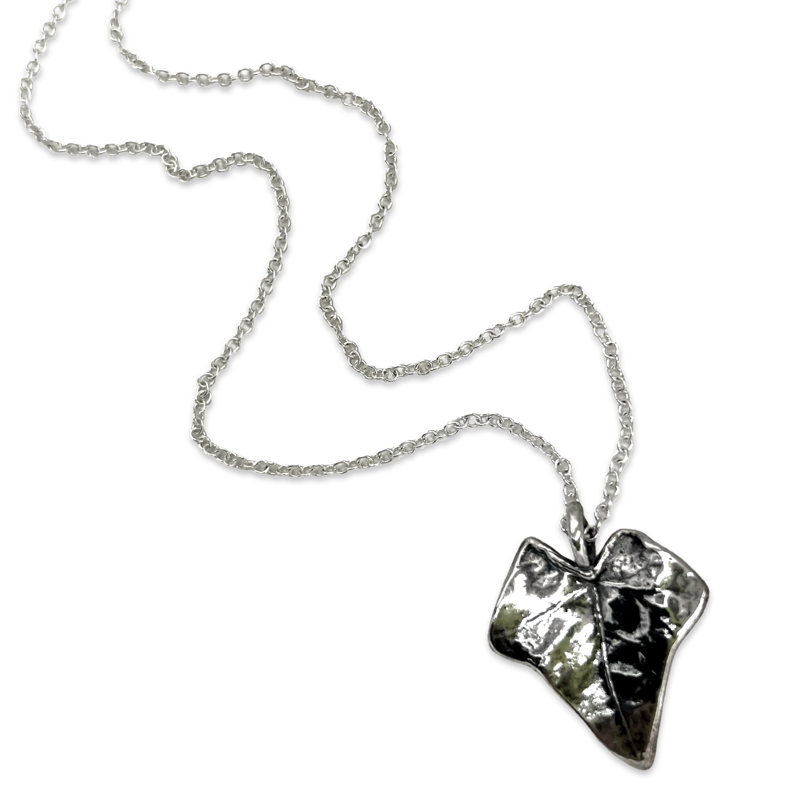 Silvervine Leaf Necklace