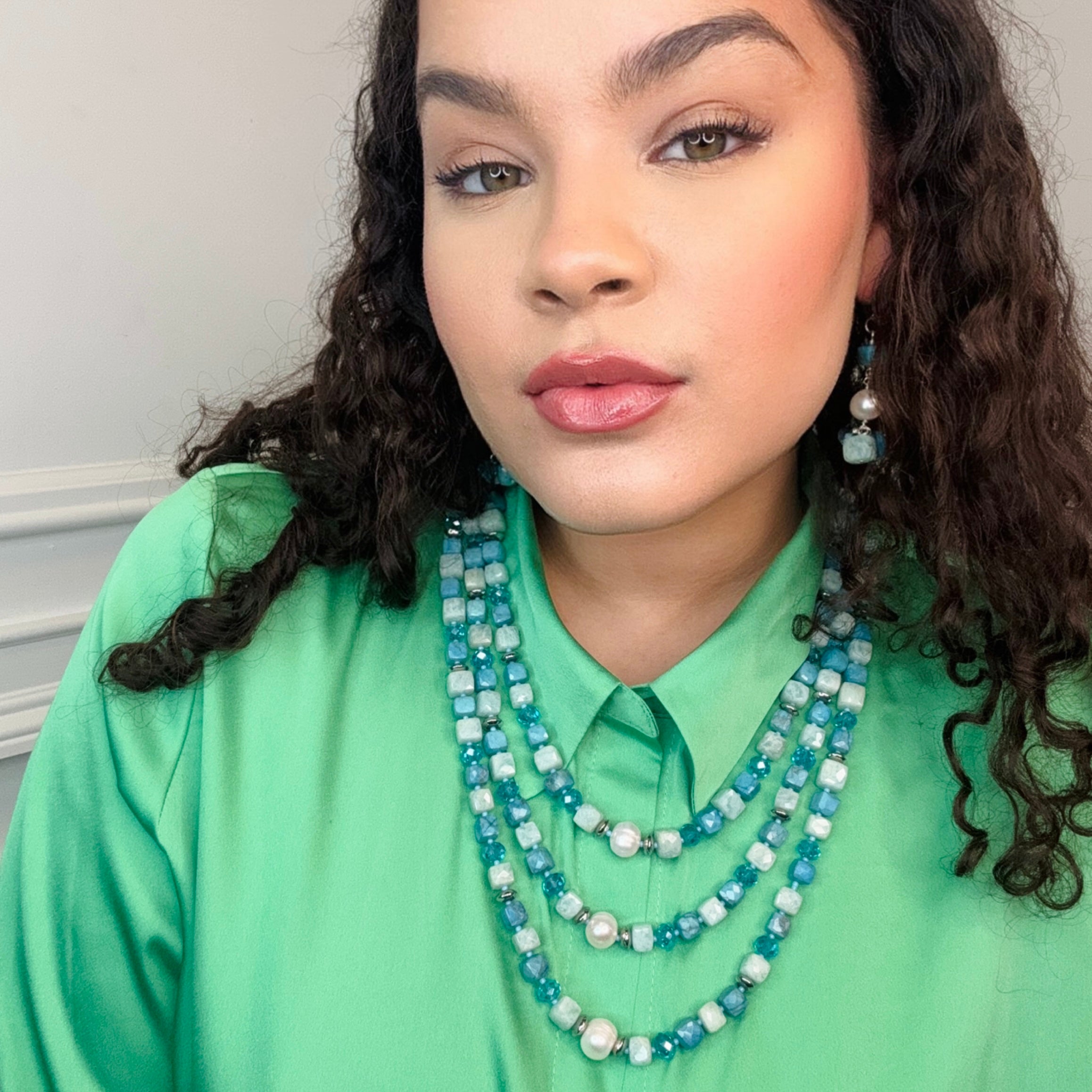 Turquoise Three Bye Necklace