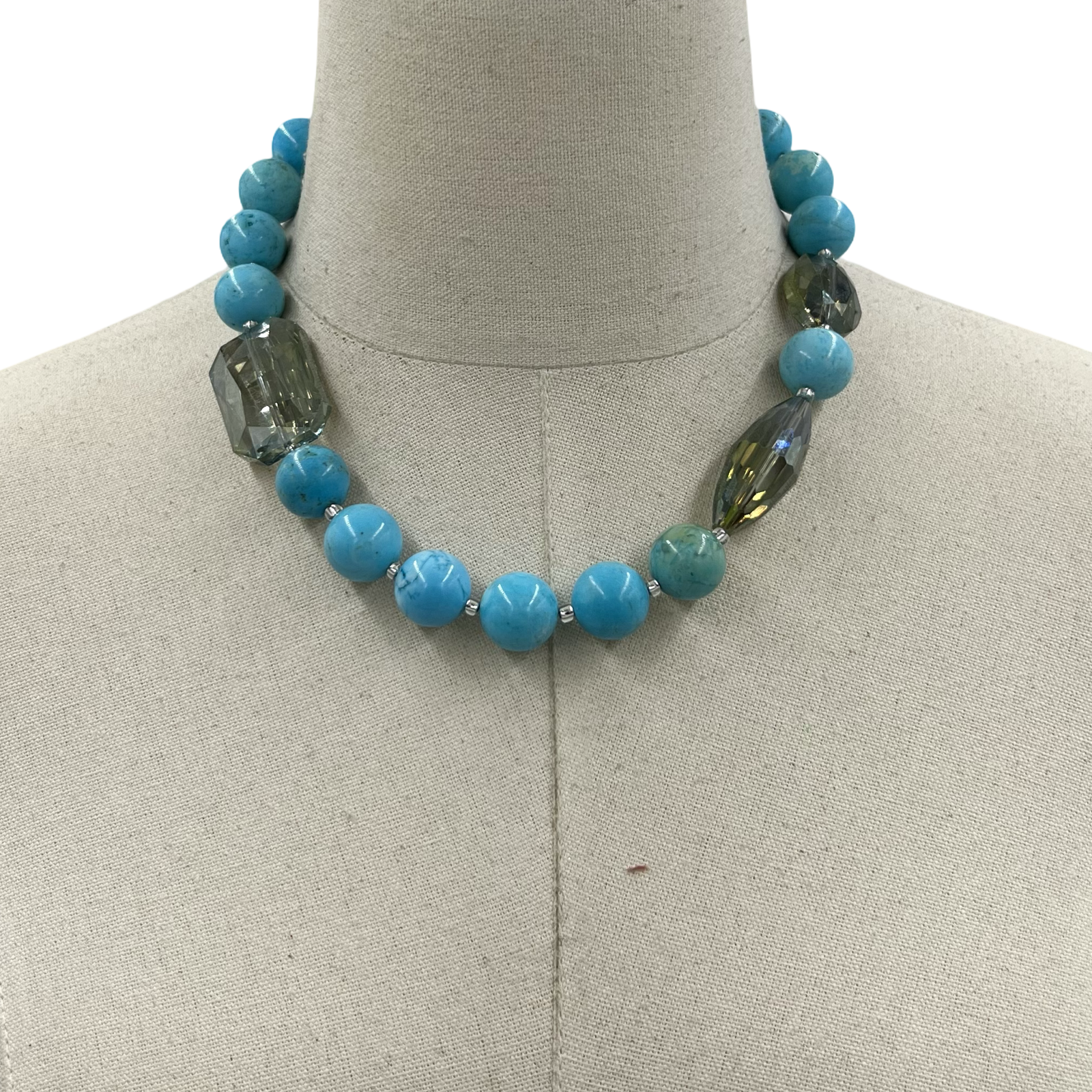 Eton Turq Crystal Necklace