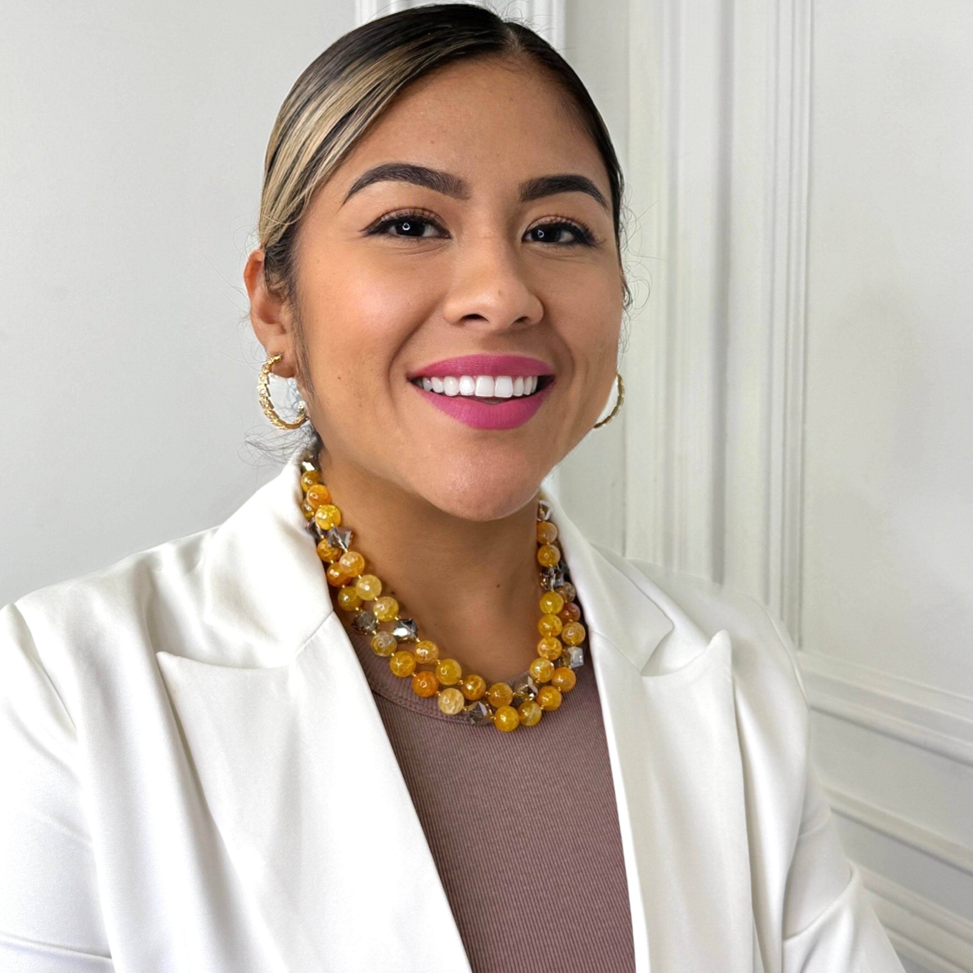 Eton Yellow Agate Necklace