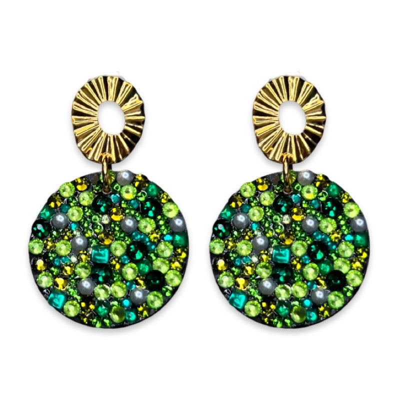 Flash Greenly Earring Earrings Cerese D, Inc. Gold