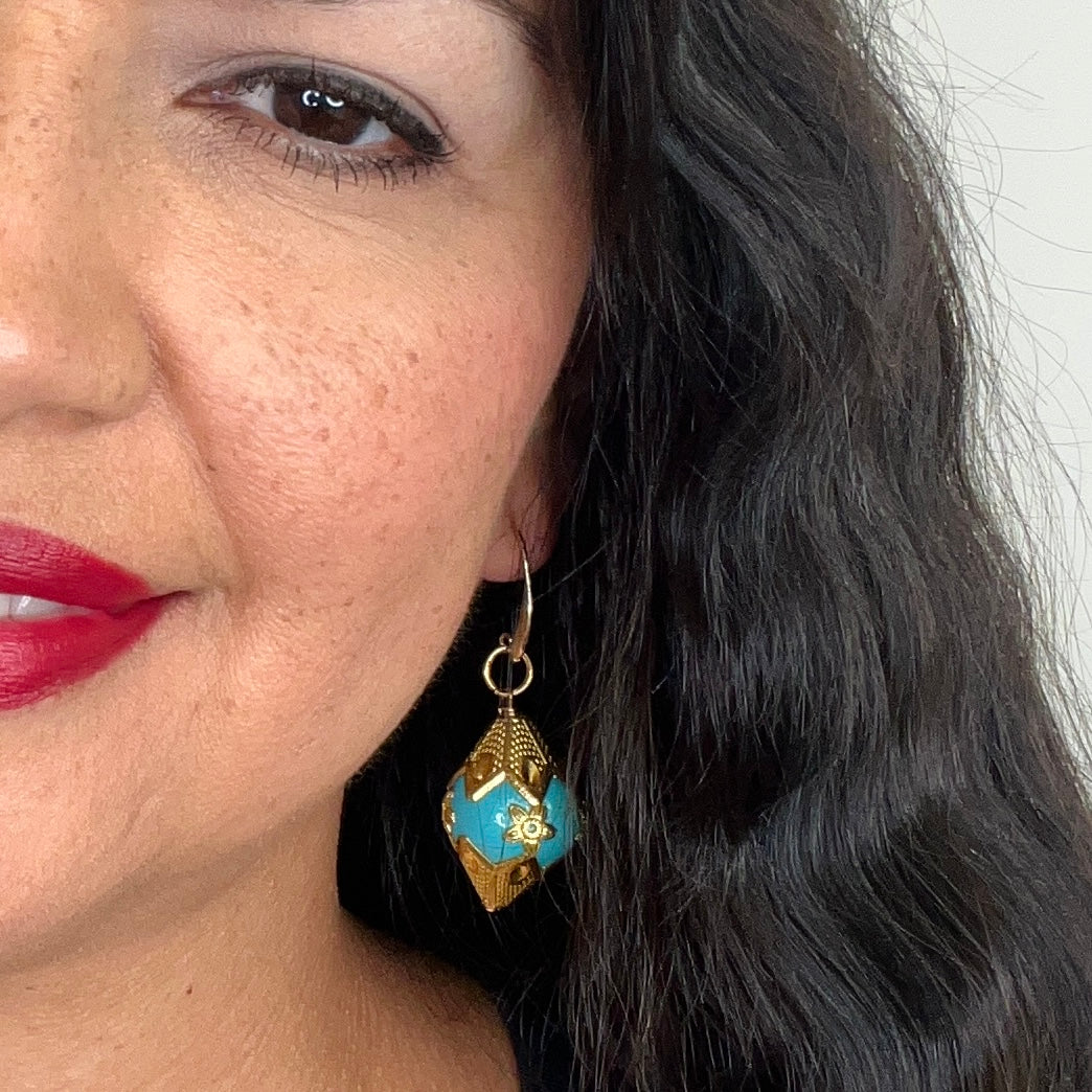 Turquoise Alana Agua Earring