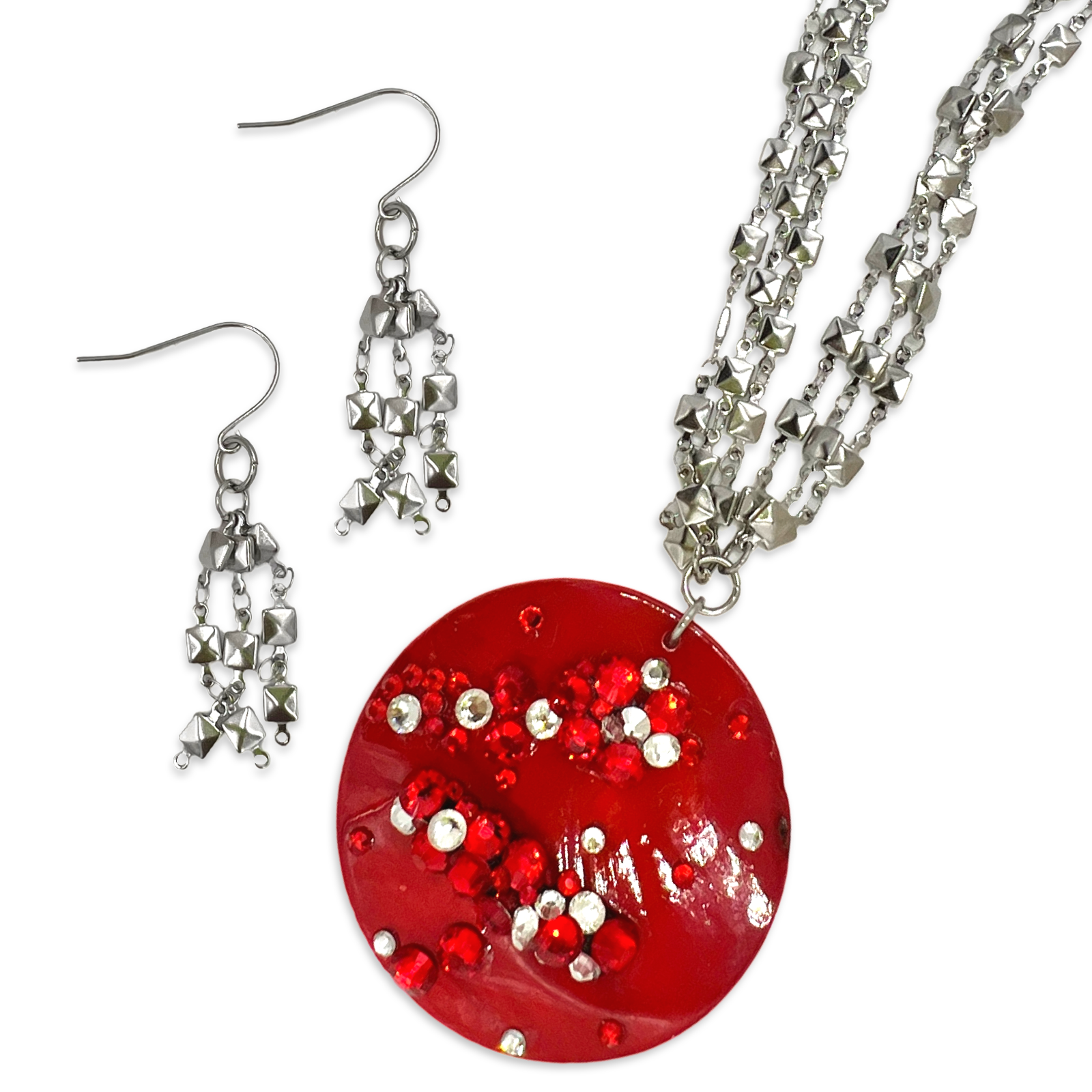 Red Distinct Necklaces