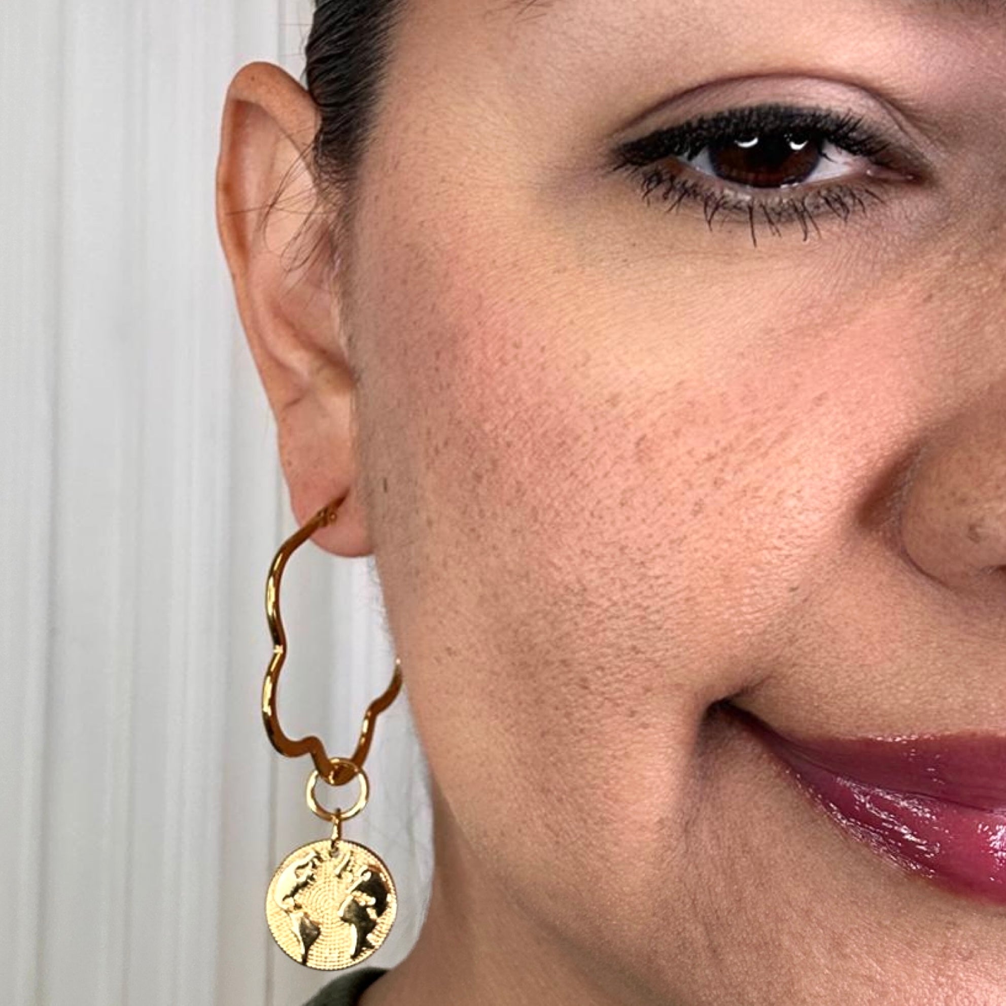 Global Traveler Hoop Earrings