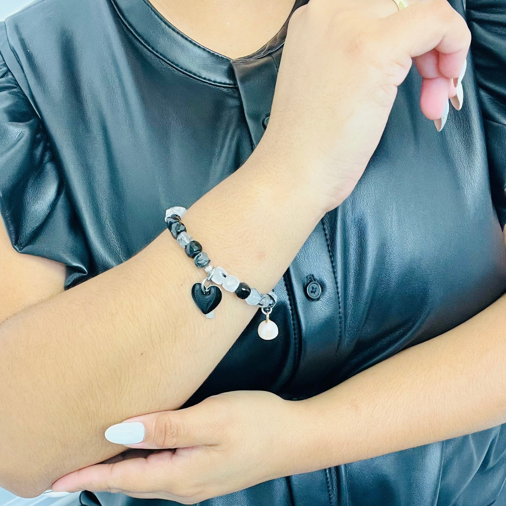 Black White Harmony Bracelet