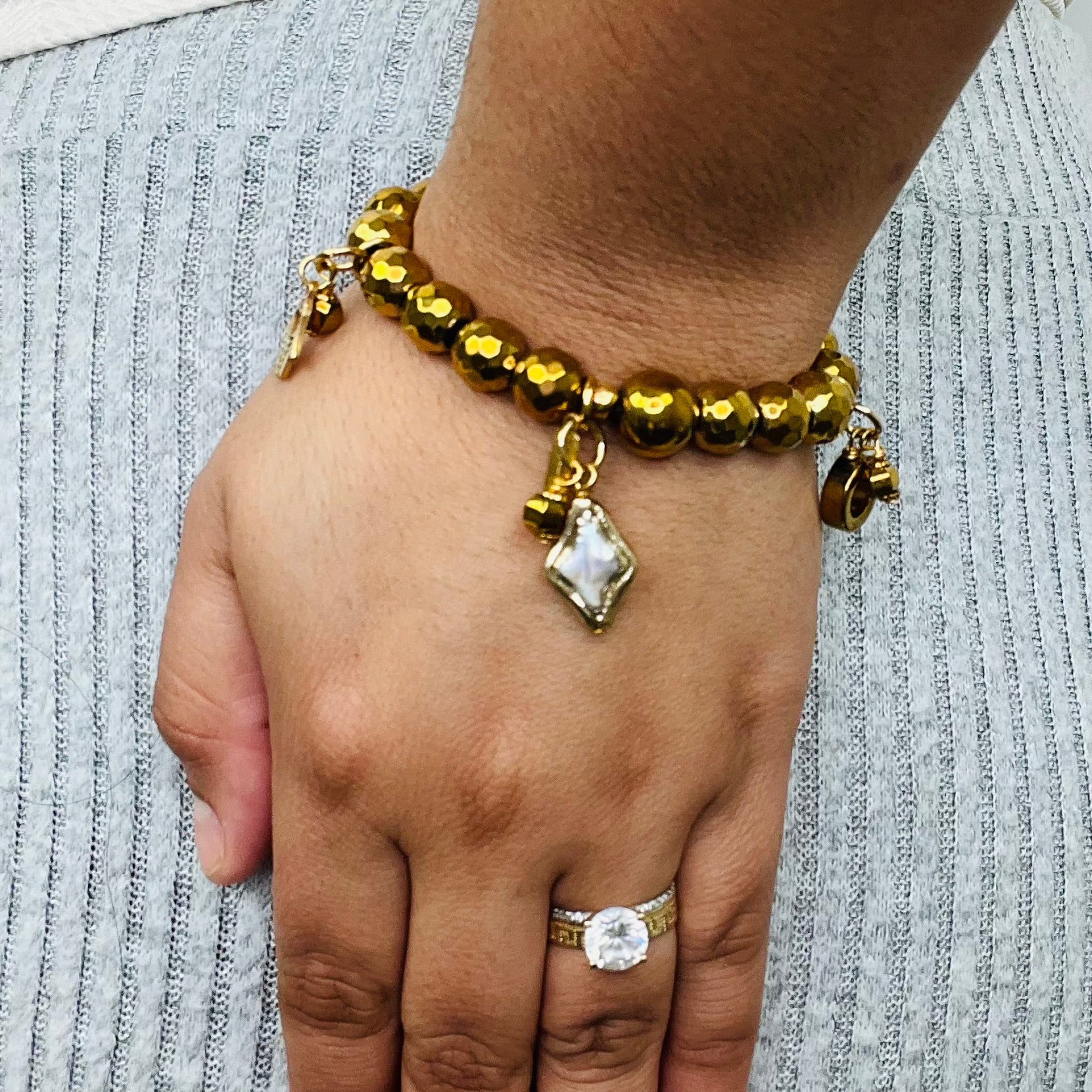 Fresh Gold Rod Bracelet