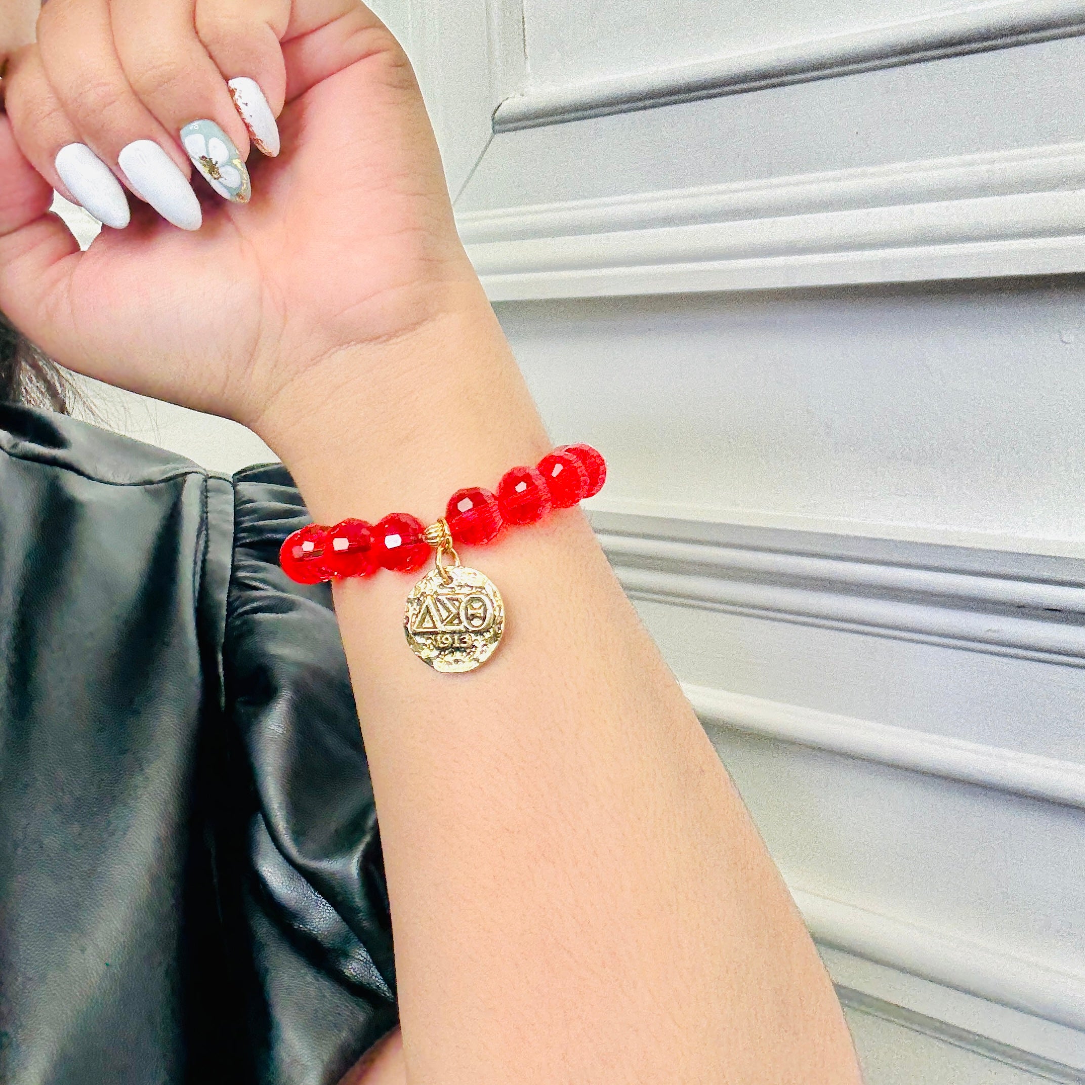 Delta Red Rose Bracelet