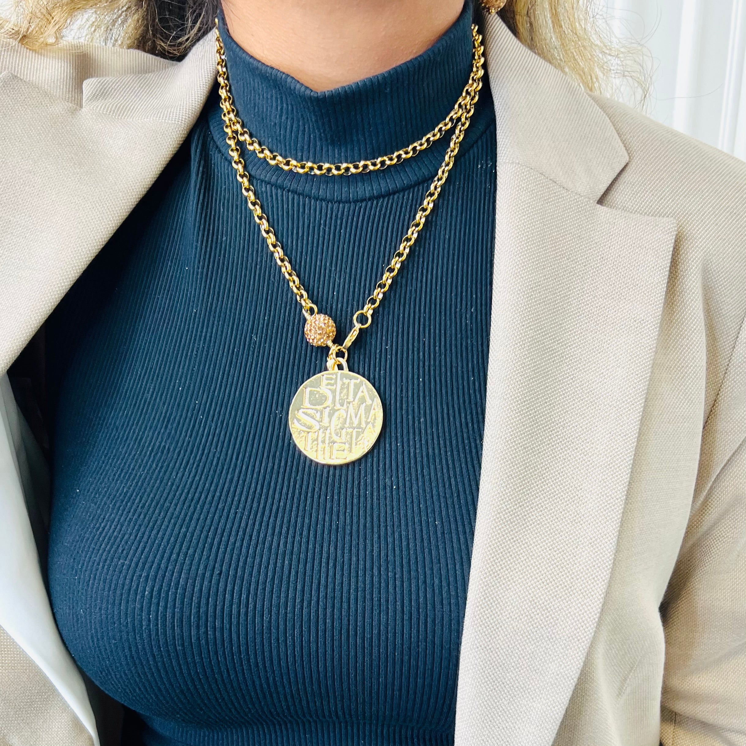 Delta Classic 3 Way Gold Necklace