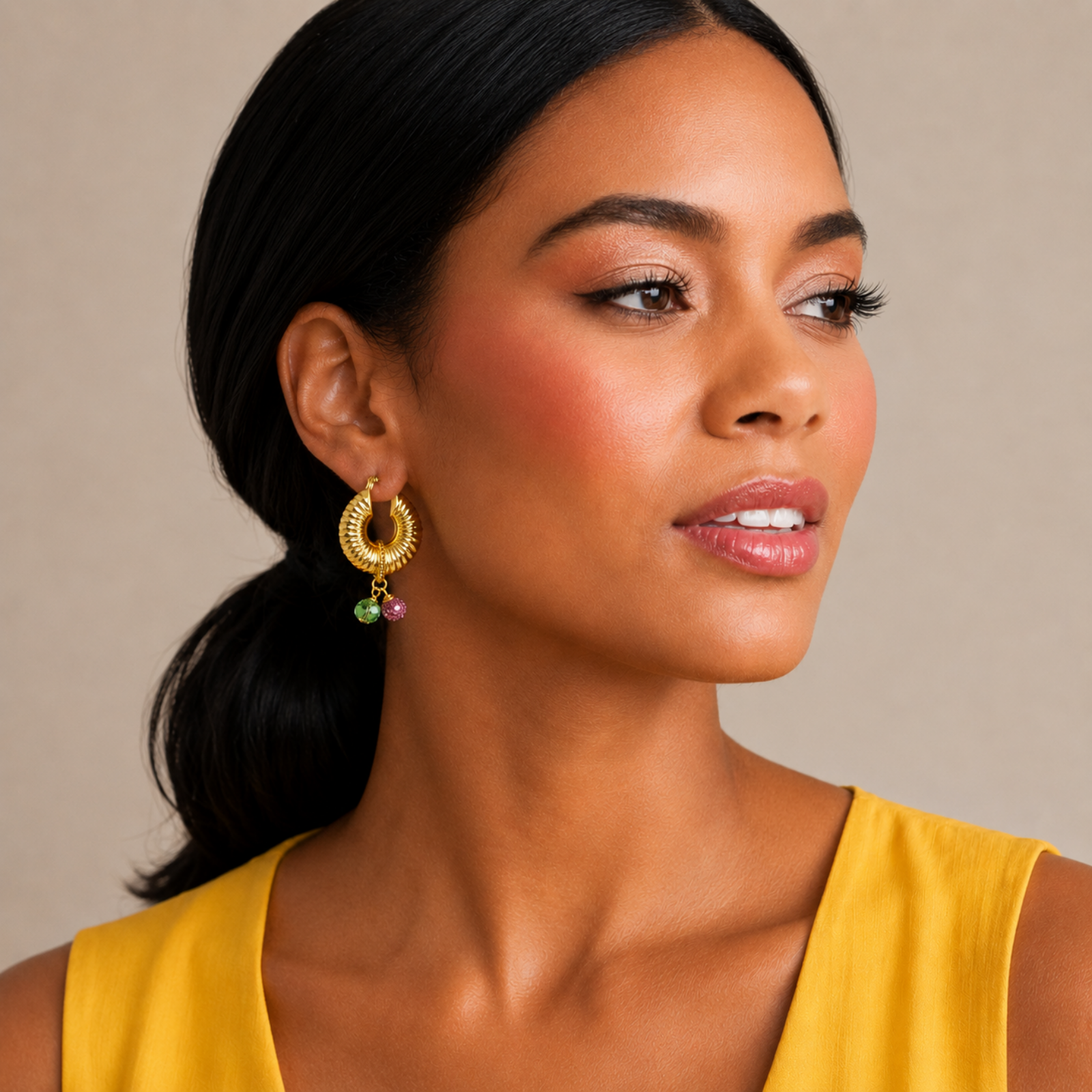 Cobra Hoop Earring