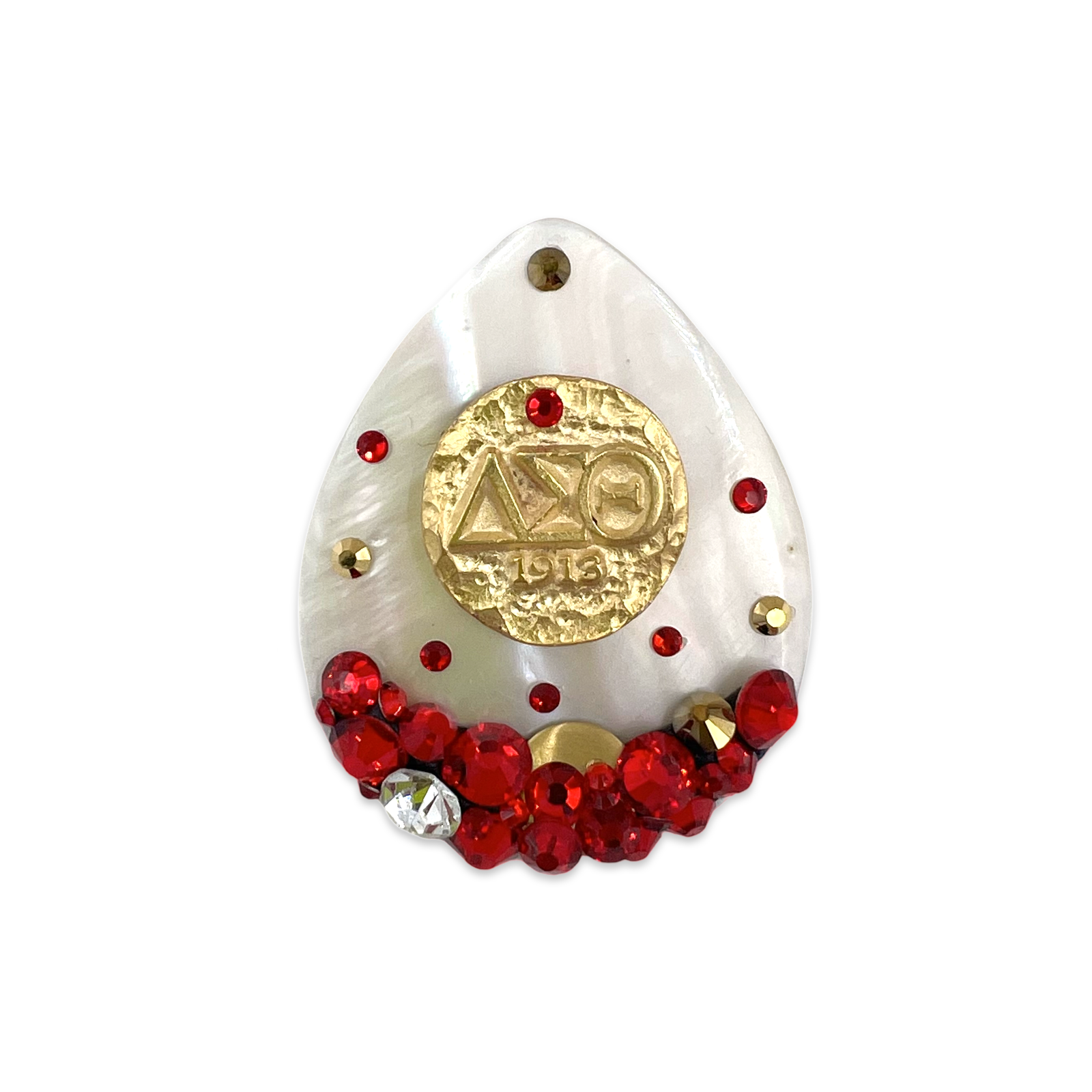 Delta Crimson Brooch