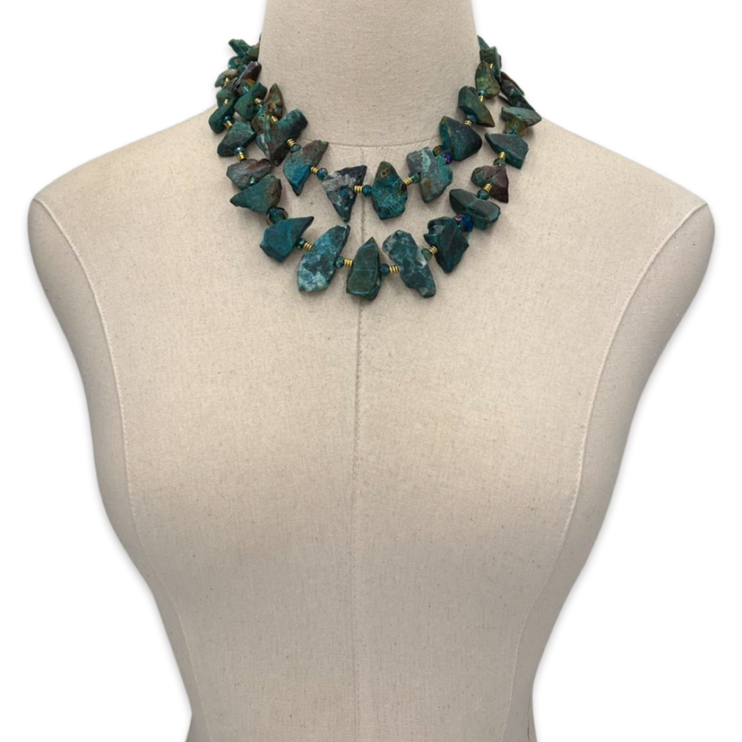 Insight Chrysocolla Necklace OOAK Cerese D, Inc.