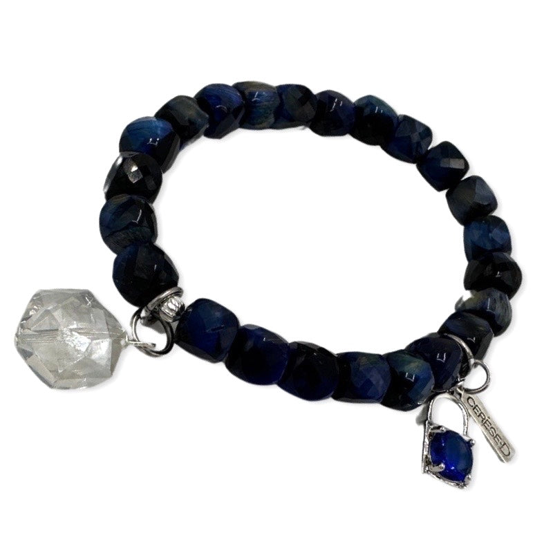Blue Streak Lapis Bracelet Bracelets Cerese D, Inc.