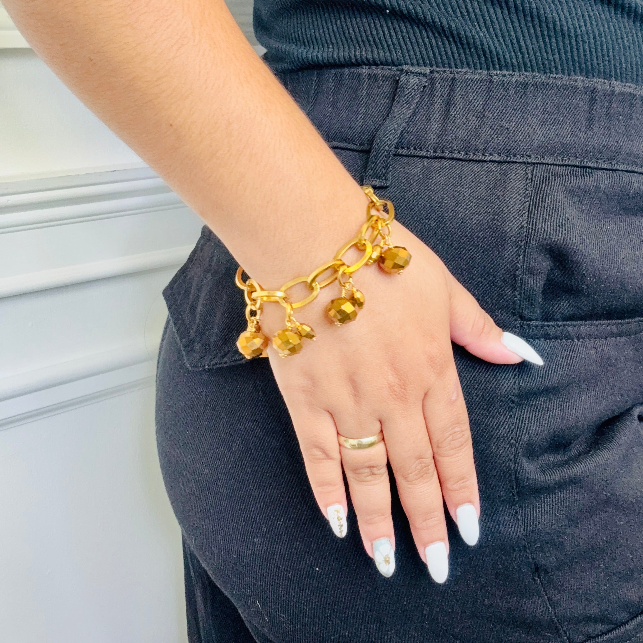 Bronze Spice Charm Bracelet