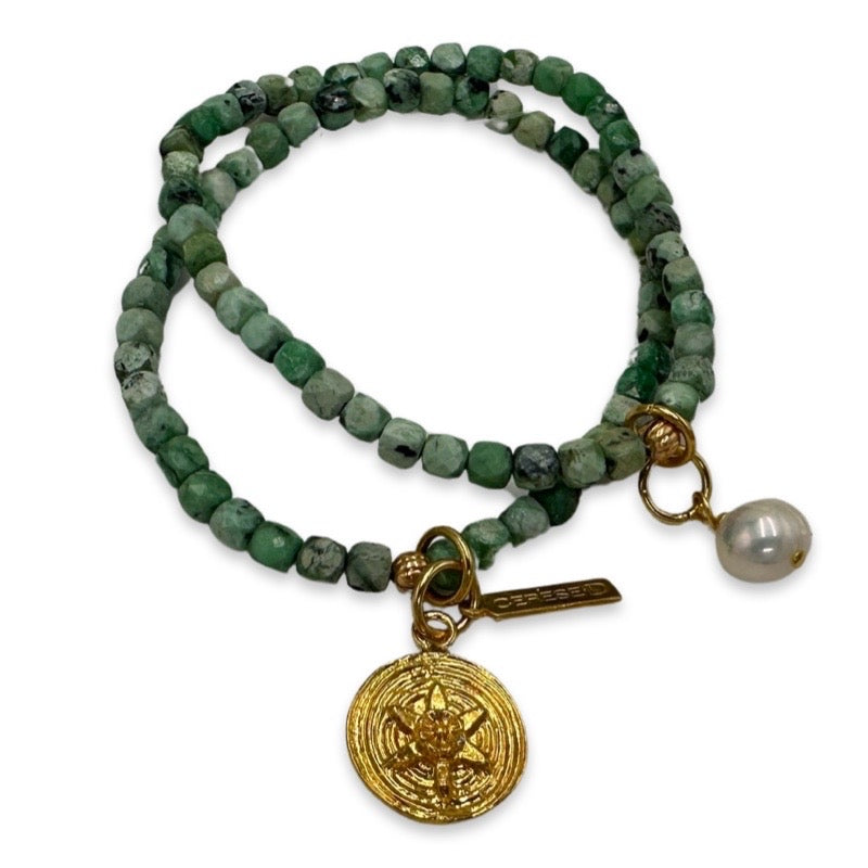 Blue Compass Bracelet Bracelets Cerese D, Inc.