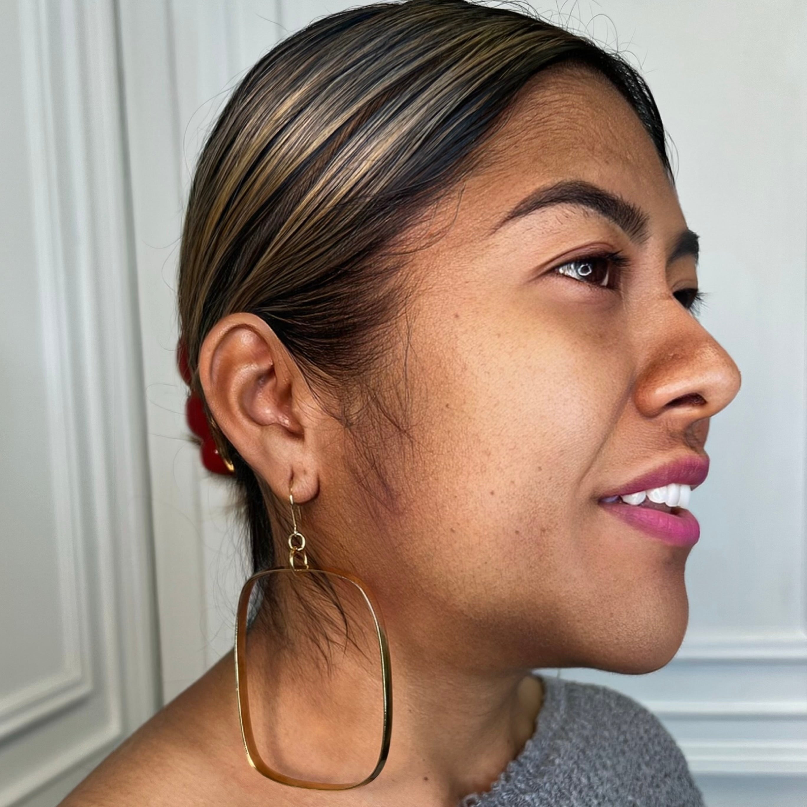 Hoop Square Earring