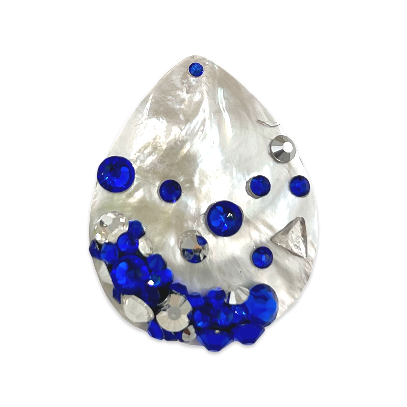 Zora Blue Glimmering Pin