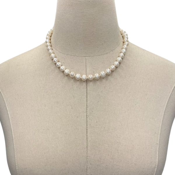Pearl Single Simple Necklace Necklaces Cerese D, Inc.