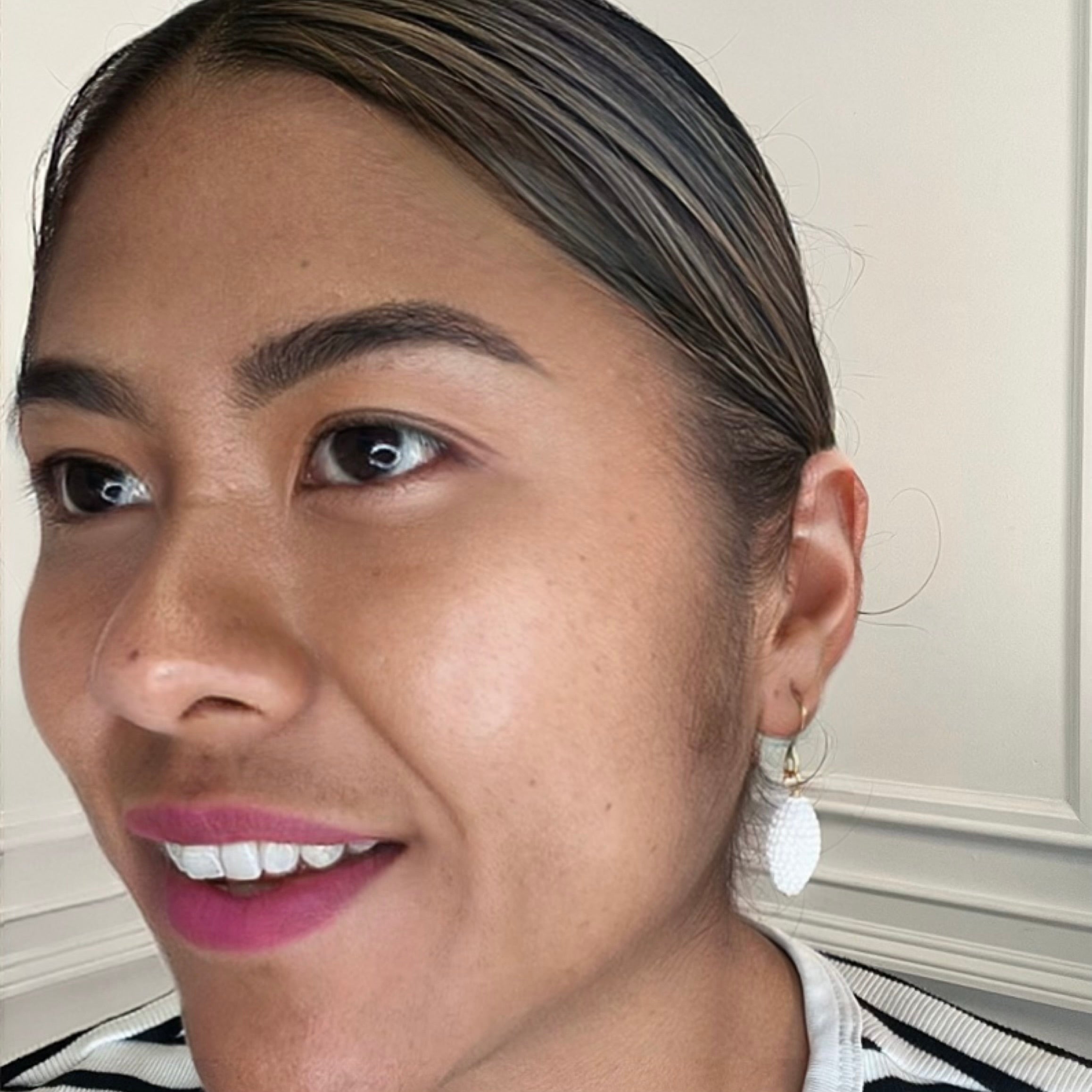 White Gate Earring