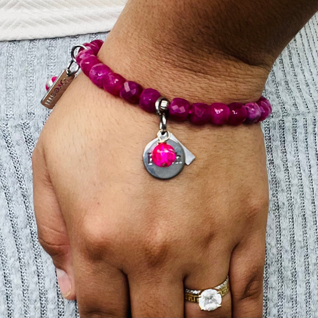 Pink Ladies Stretch Bracelet