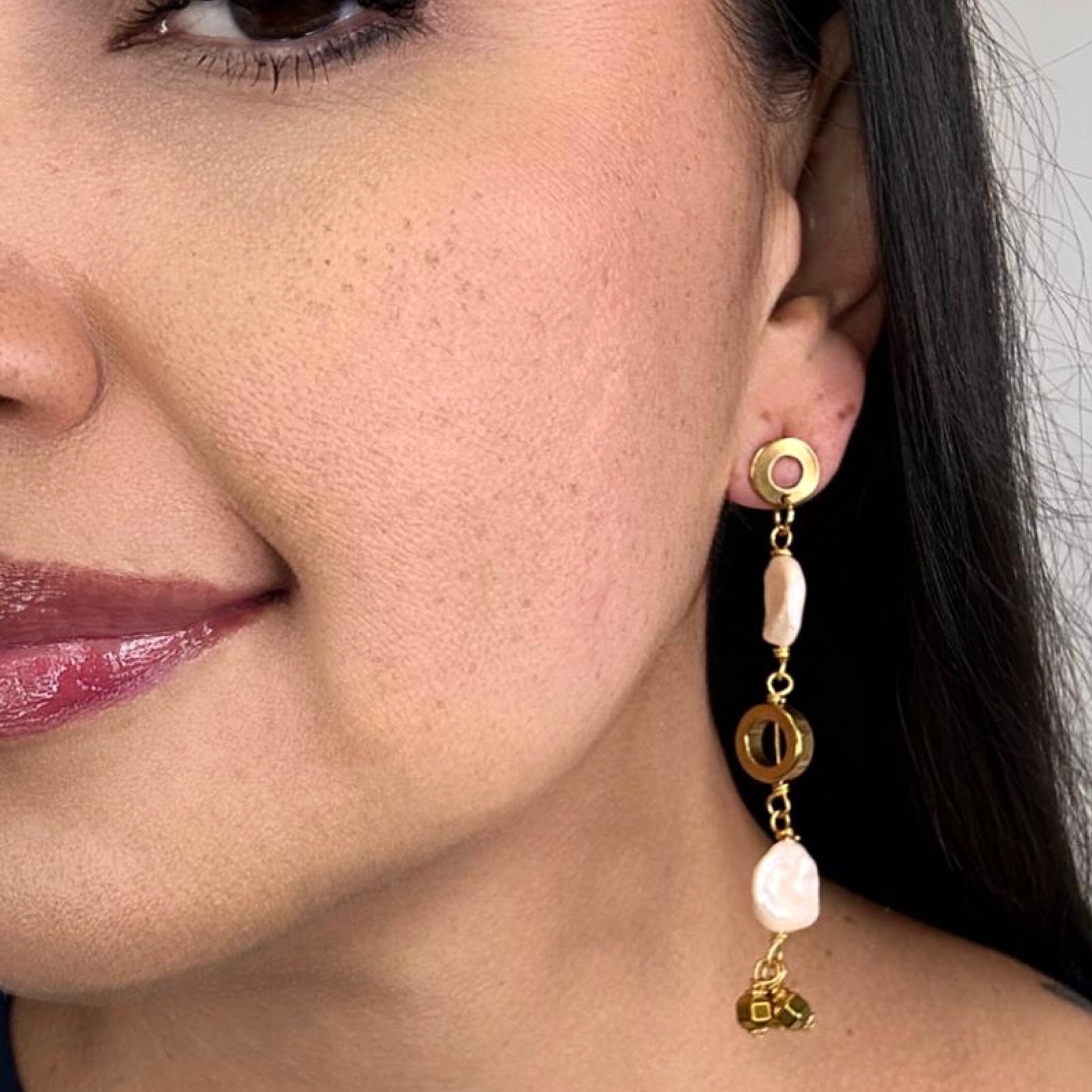 Fresh Gold Rod Earring