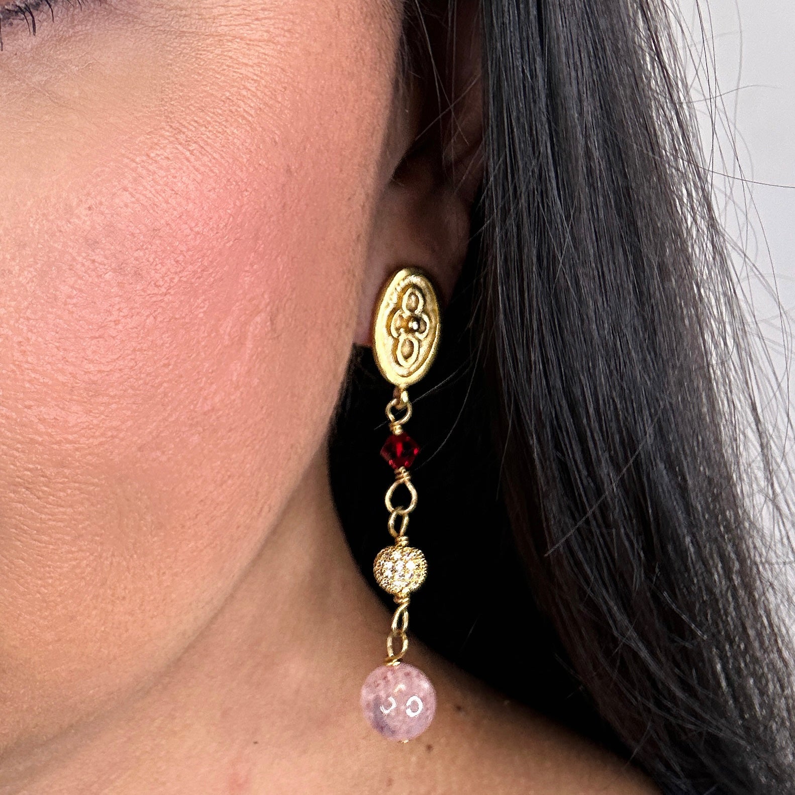 Ruby Alma Benin Earring