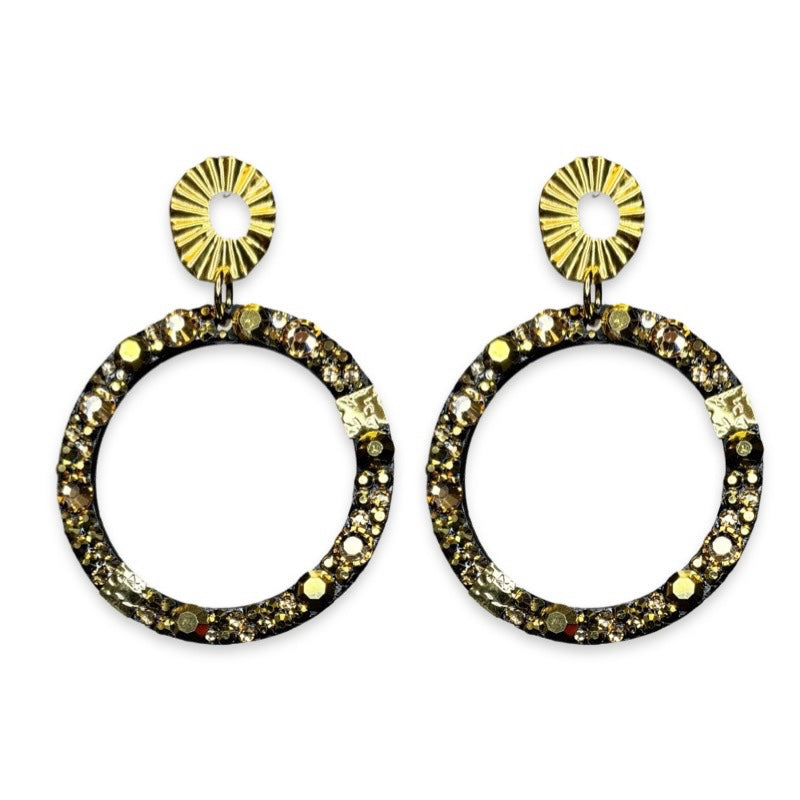 Flash Gold Ring Earring Earrings Cerese D, Inc.