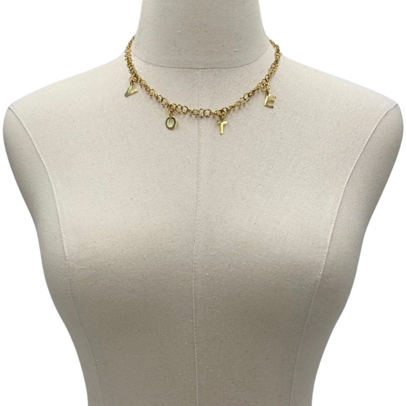 Ballot Babe Necklace Necklaces Cerese D Jewelry Gold