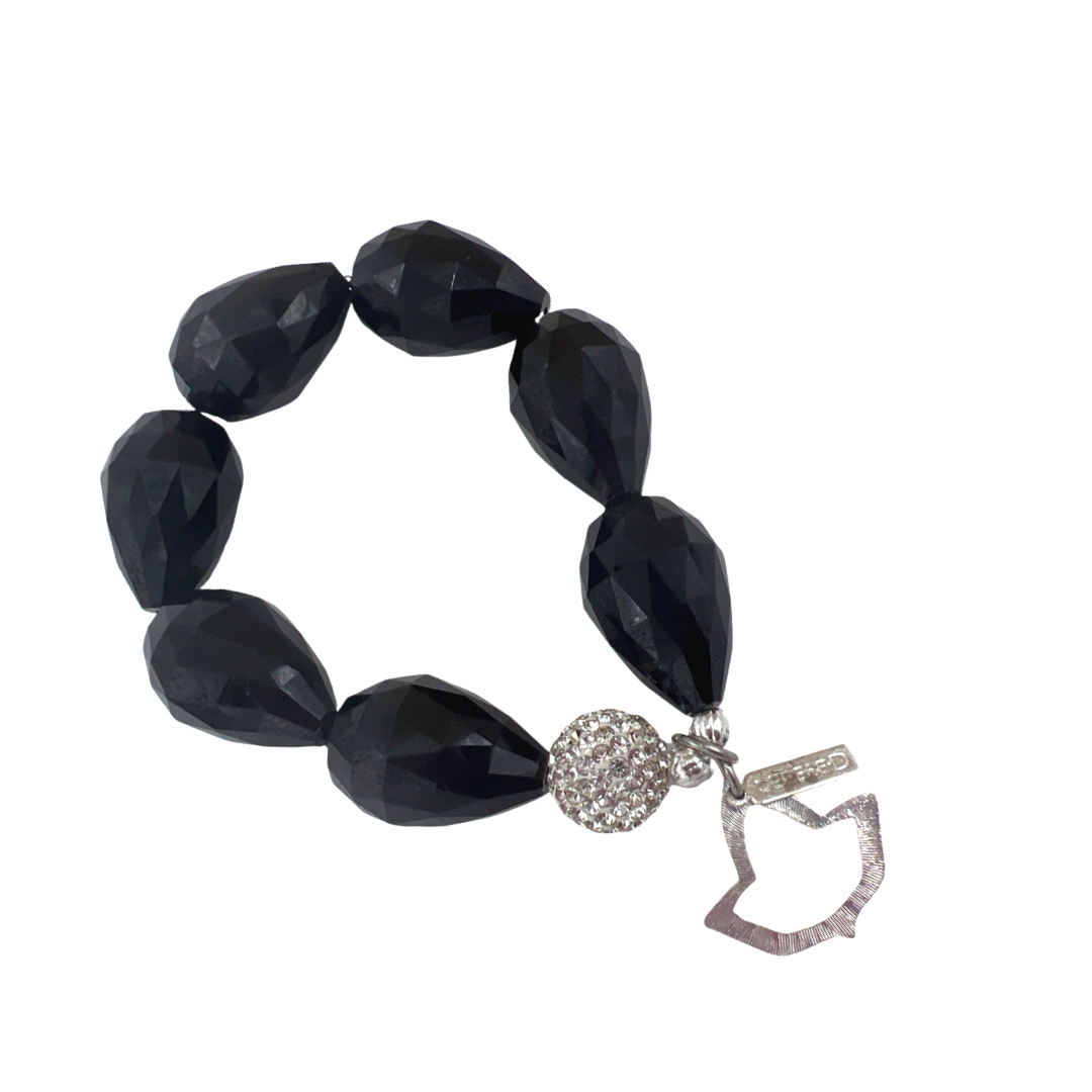 AKA Black Judy Jetson Bracelet AKA Bracelets Cerese D, Inc. Silver 7-7.5"