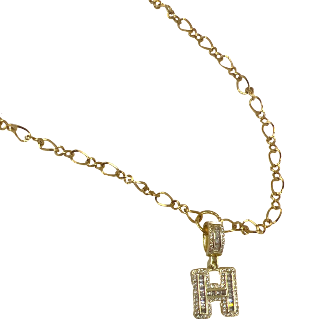 Initial Impression Necklace Necklaces Cerese D, Inc. Gold H
