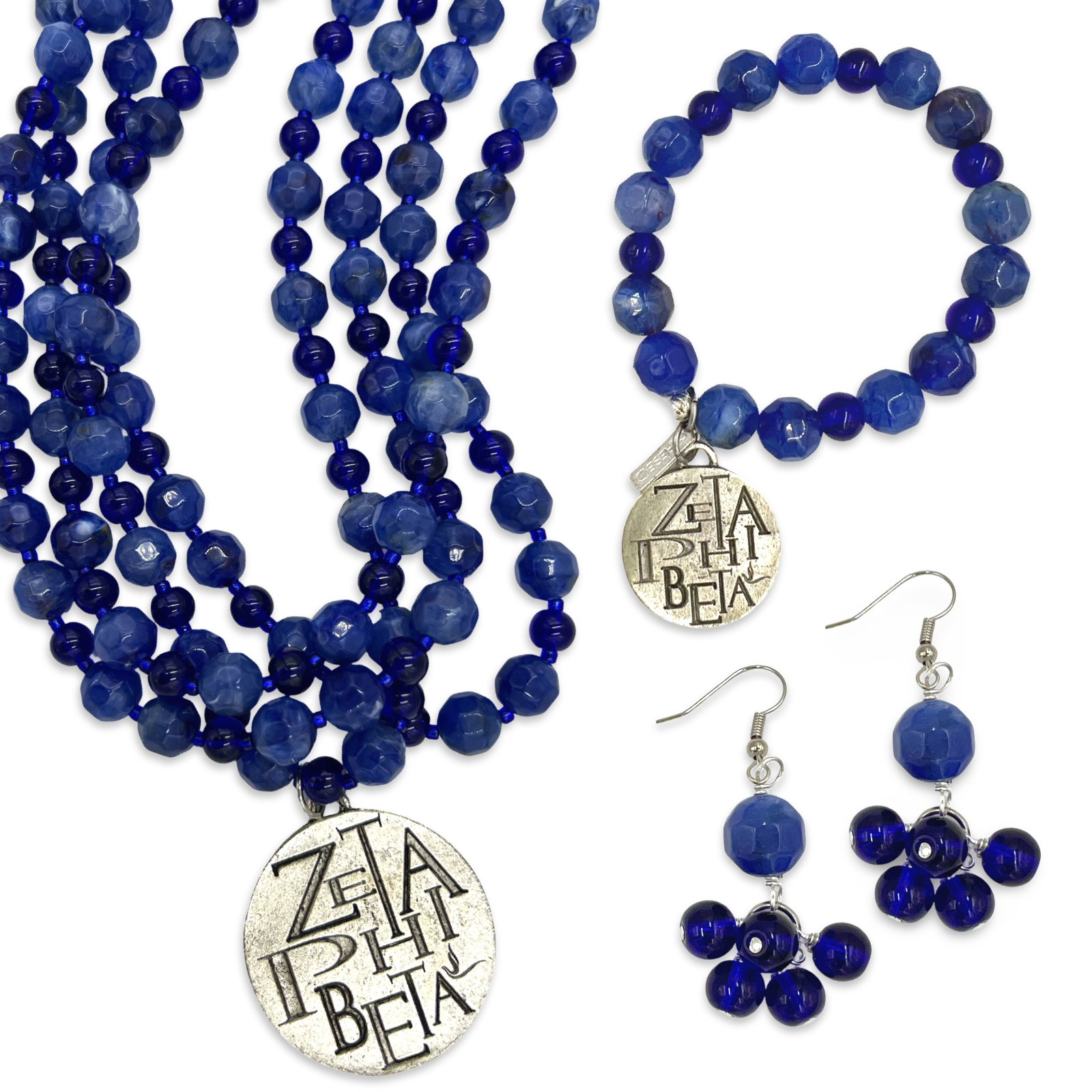 Zeta Fall Blue Necklace