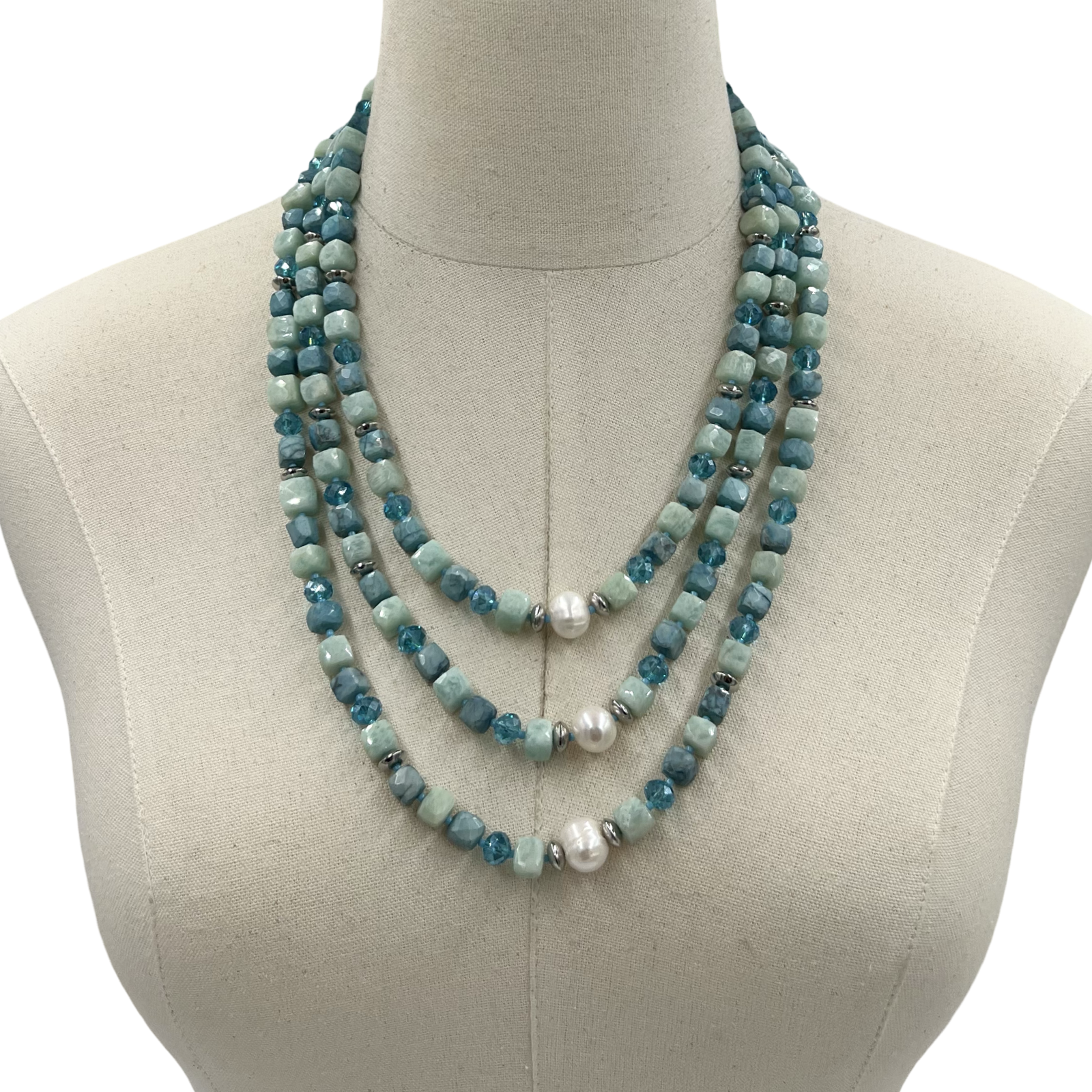 Turquoise Three Bye Necklace