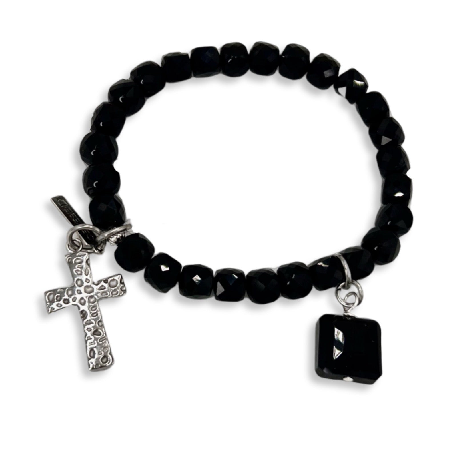 Black Silver City Bracelet Bracelets Cerese D, Inc.