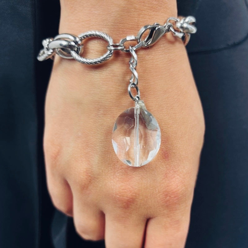 Clear Spark Cable Chain Bracelet Bracelets Cerese D, Inc.