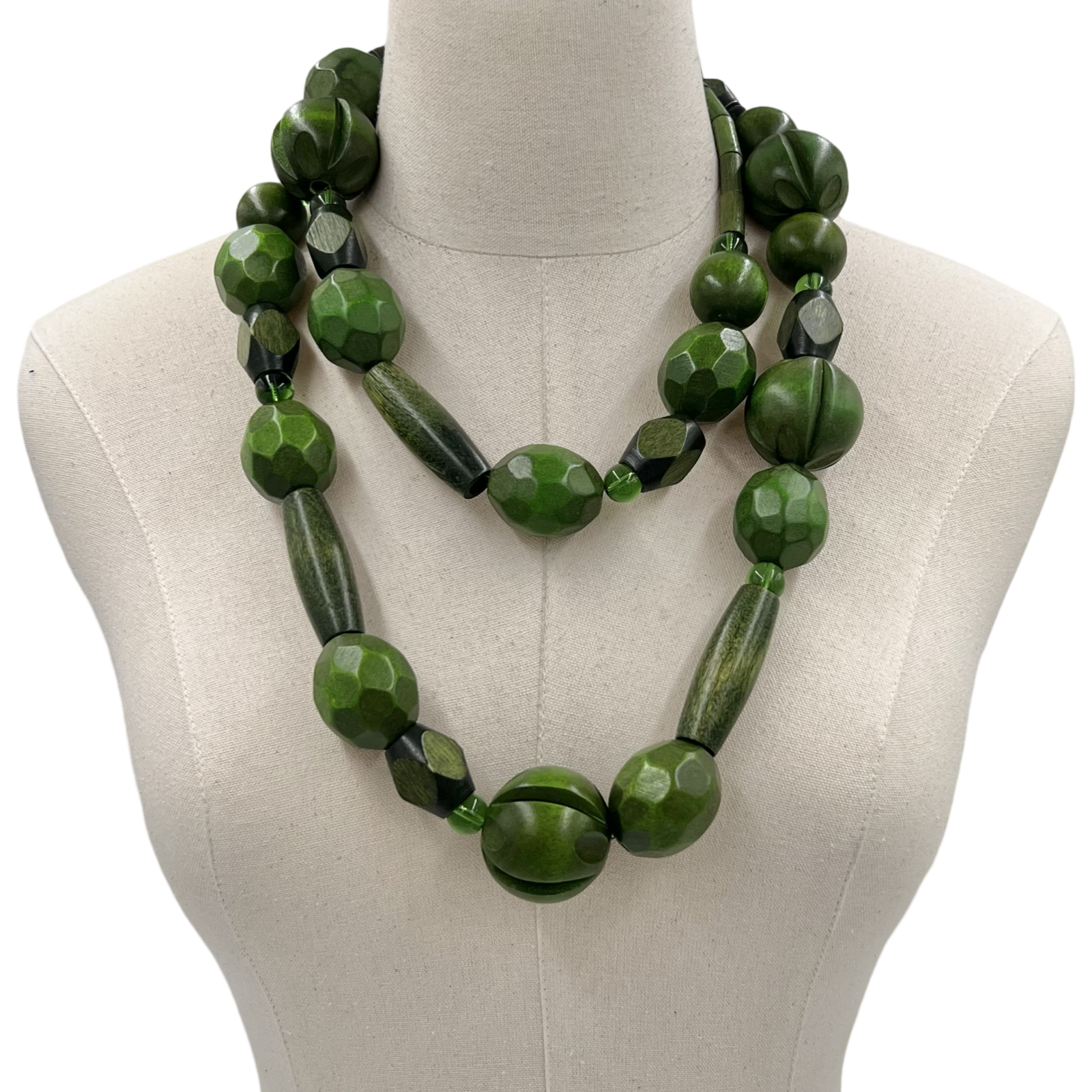 Green Staple Necklace