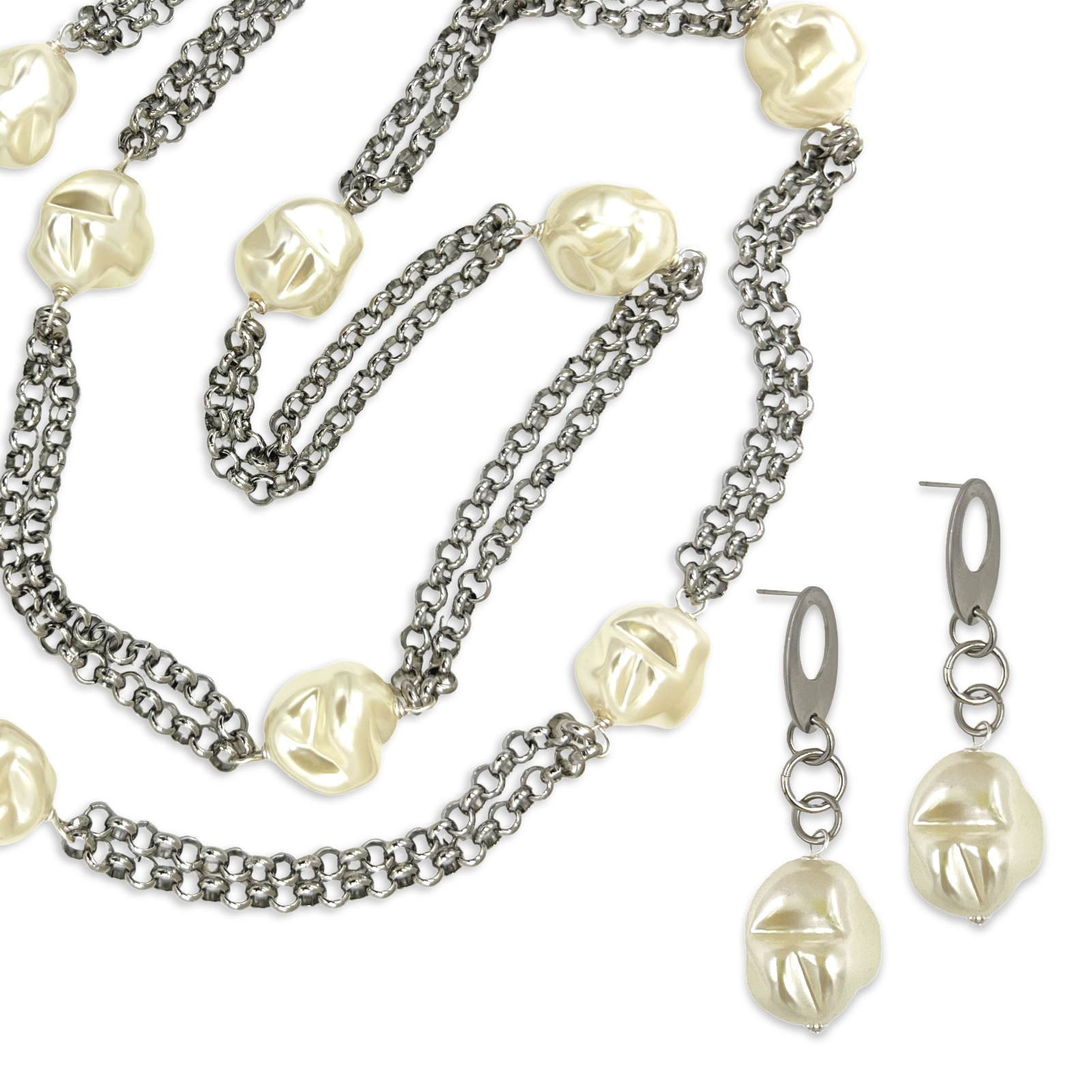 Pearl Stations Necklace