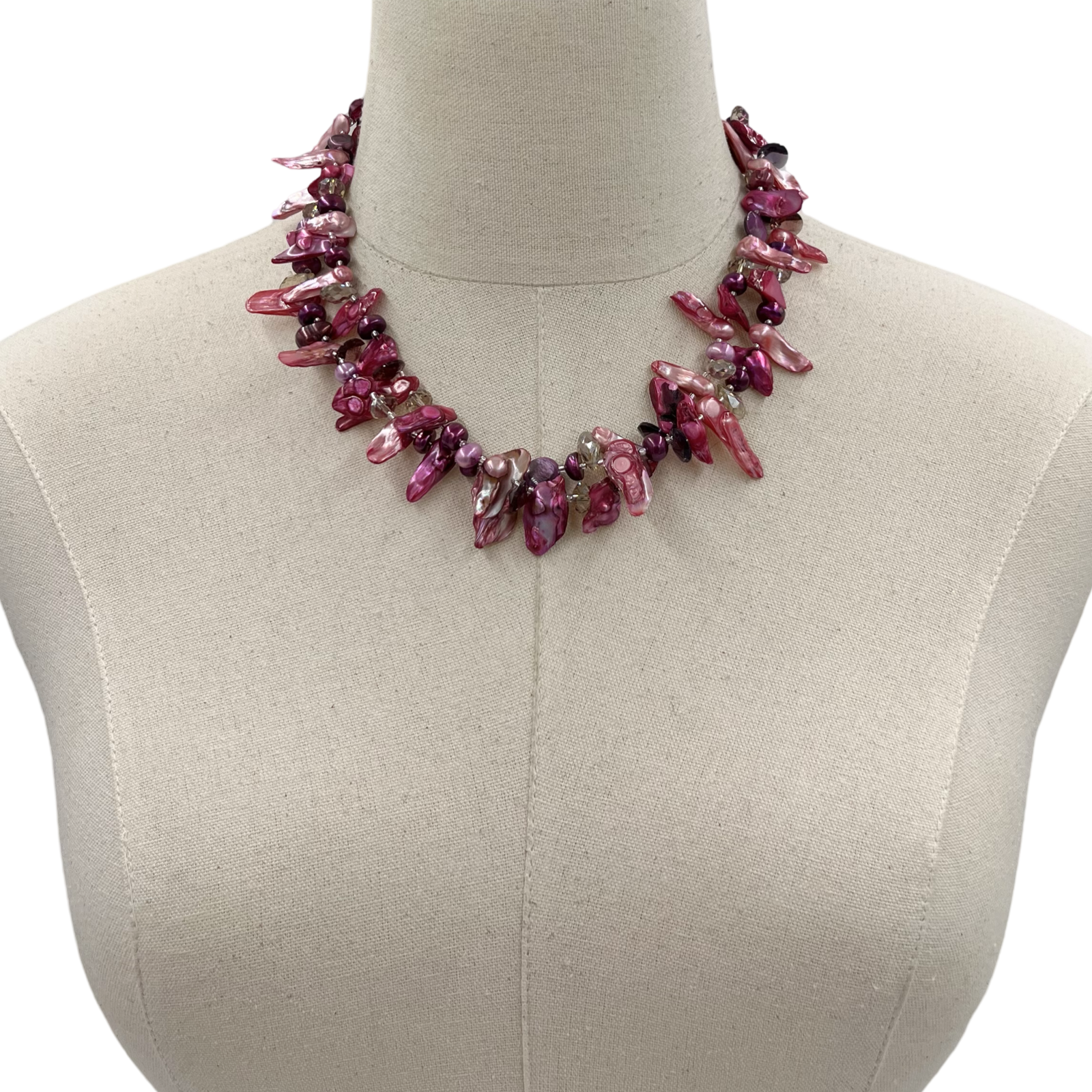 Fuchsia Box Necklace