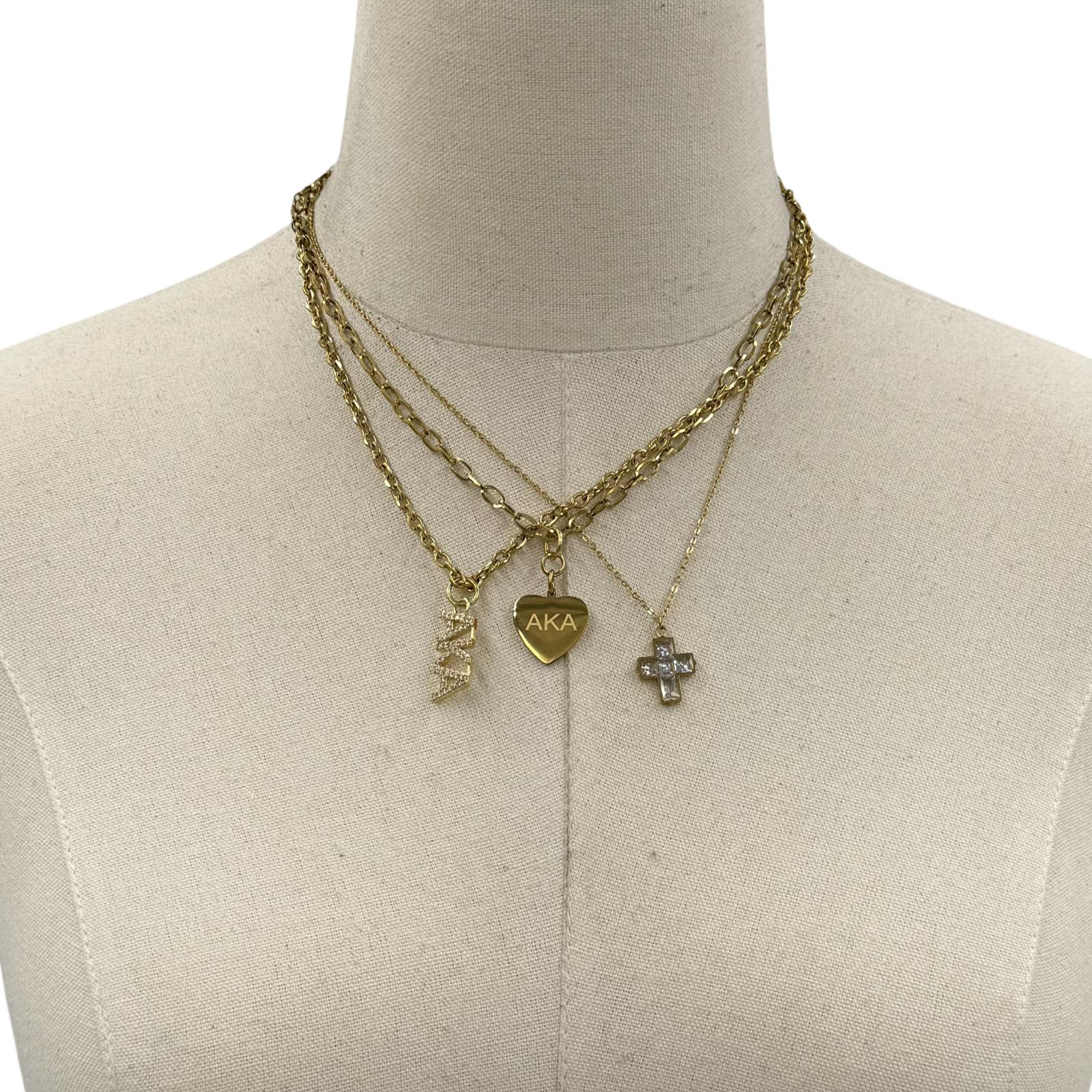 AKA Triplet Charm Necklace