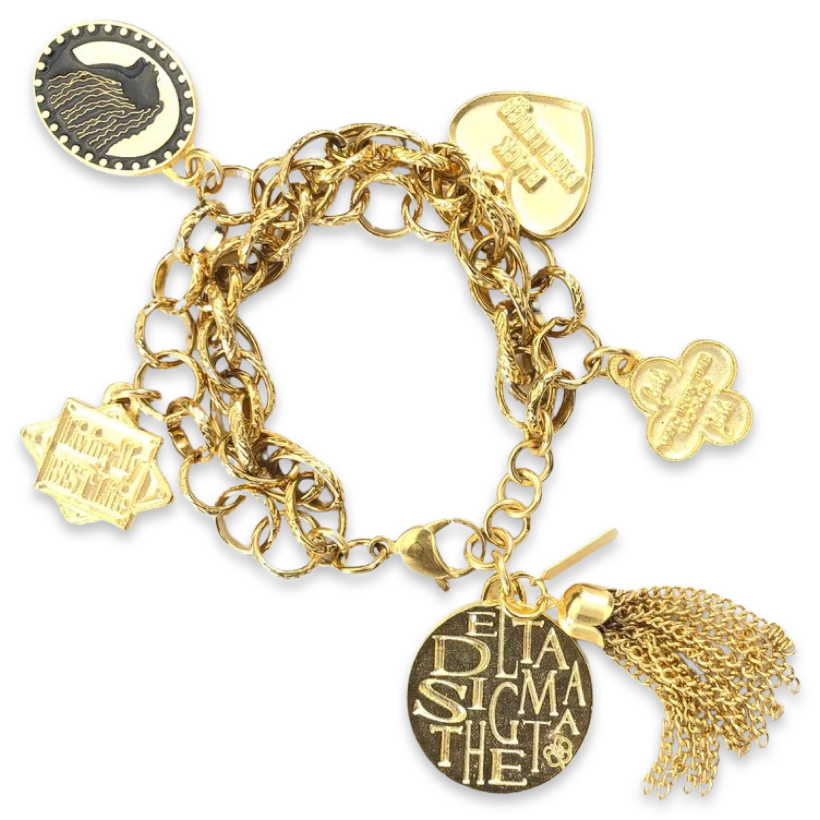 Delta Cameo Charm Bracelet