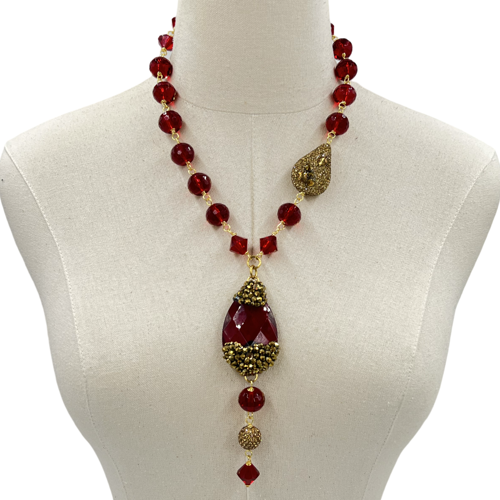 Firebrick Blush Necklace