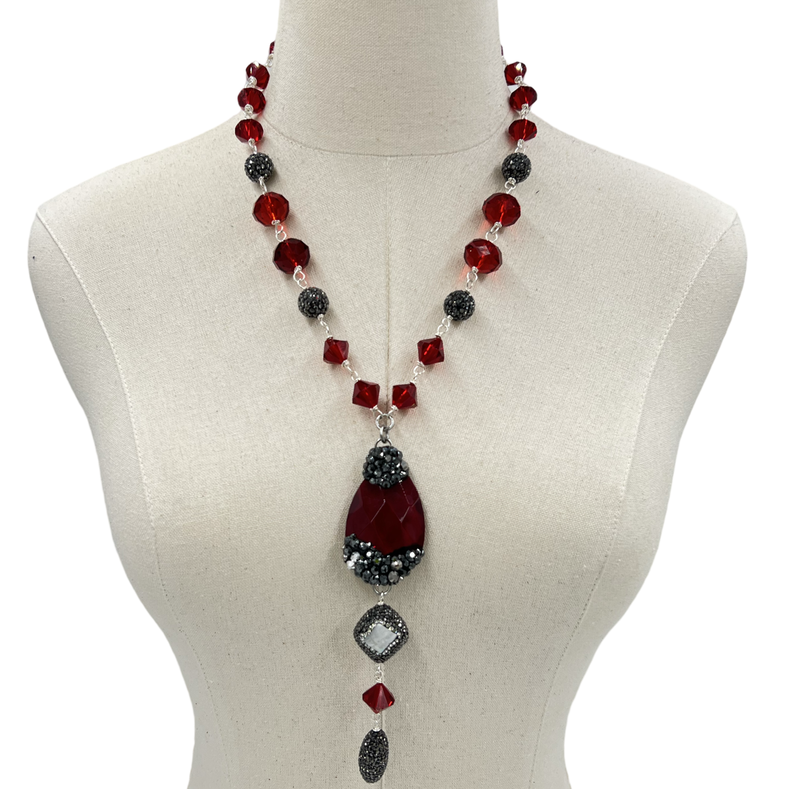 Firebrick Blush Necklace